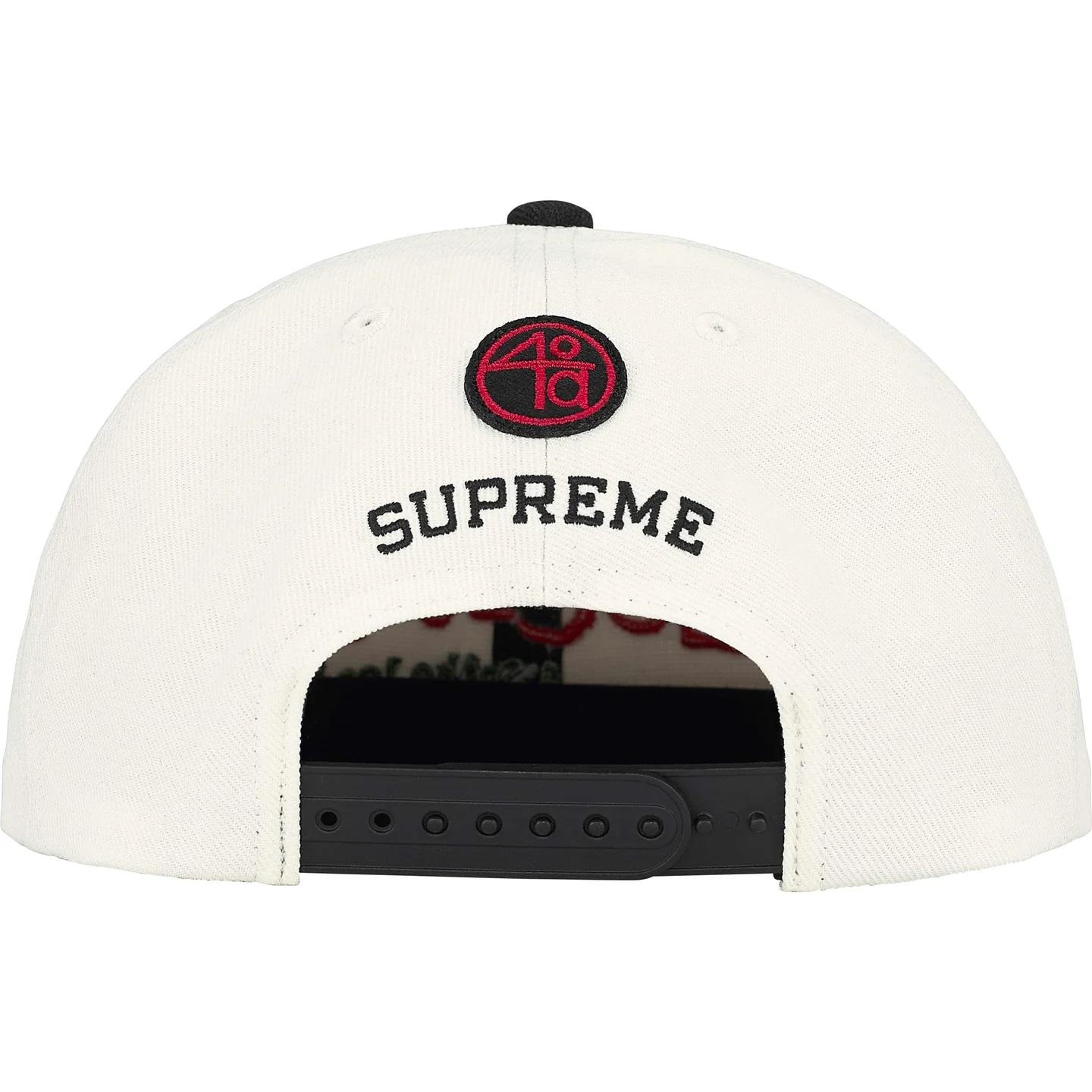 Supreme x 40 Acres Clockers 6-Panel 'White' - DesignerGu