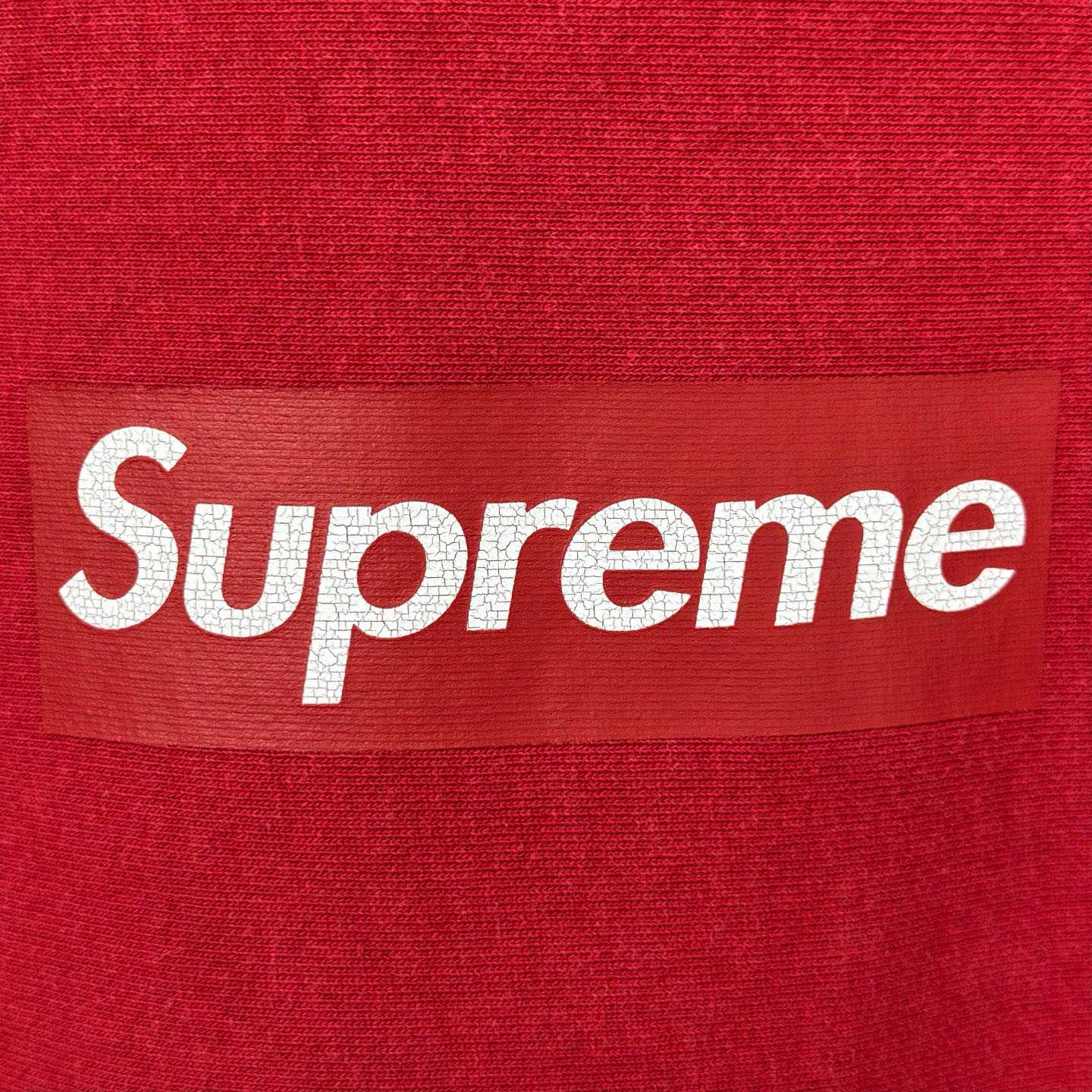 Supreme 25SS Wash Box Logo Crewneck 'red' - DesignerGu