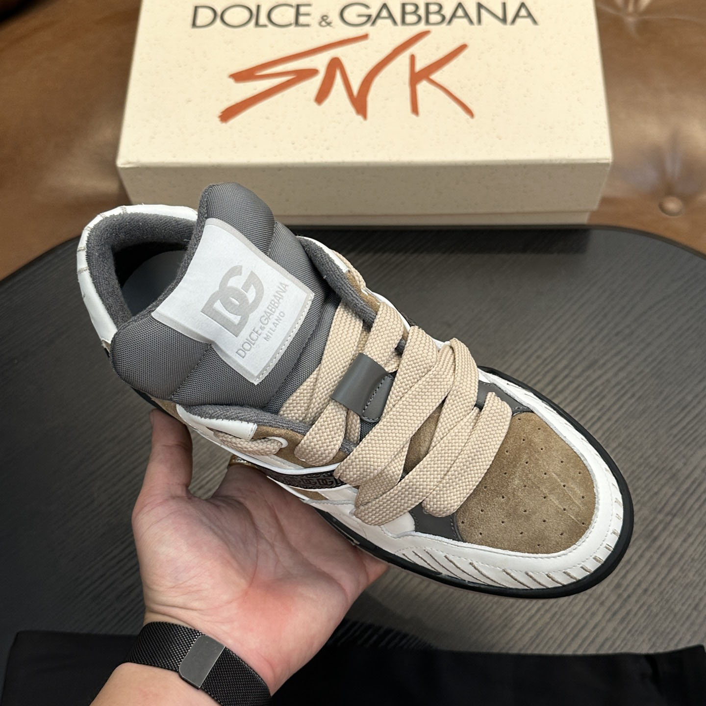 Dolce & Gabbana  New Roma Low 'Dove Grey' - DesignerGu