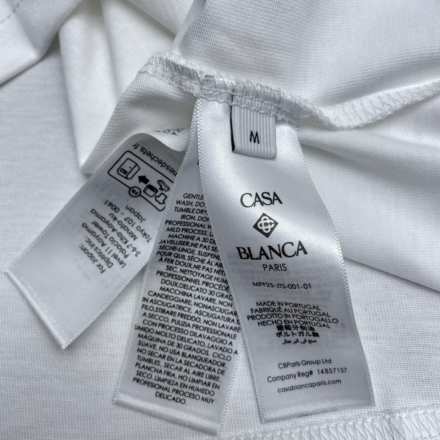 Casablanca Tennis Club Beyond Destiny Short Sleeve T‑Shirt C1132 - DesignerGu