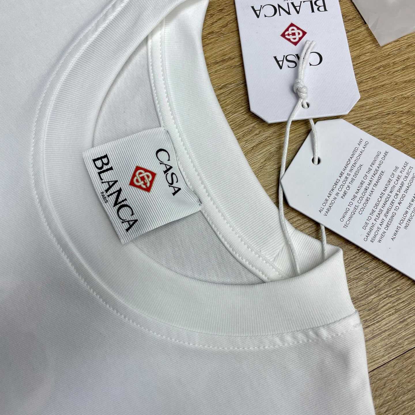 Casablanca DRIP LOGO SHORT SLEEVE T‑SHIRT C1128 - DesignerGu