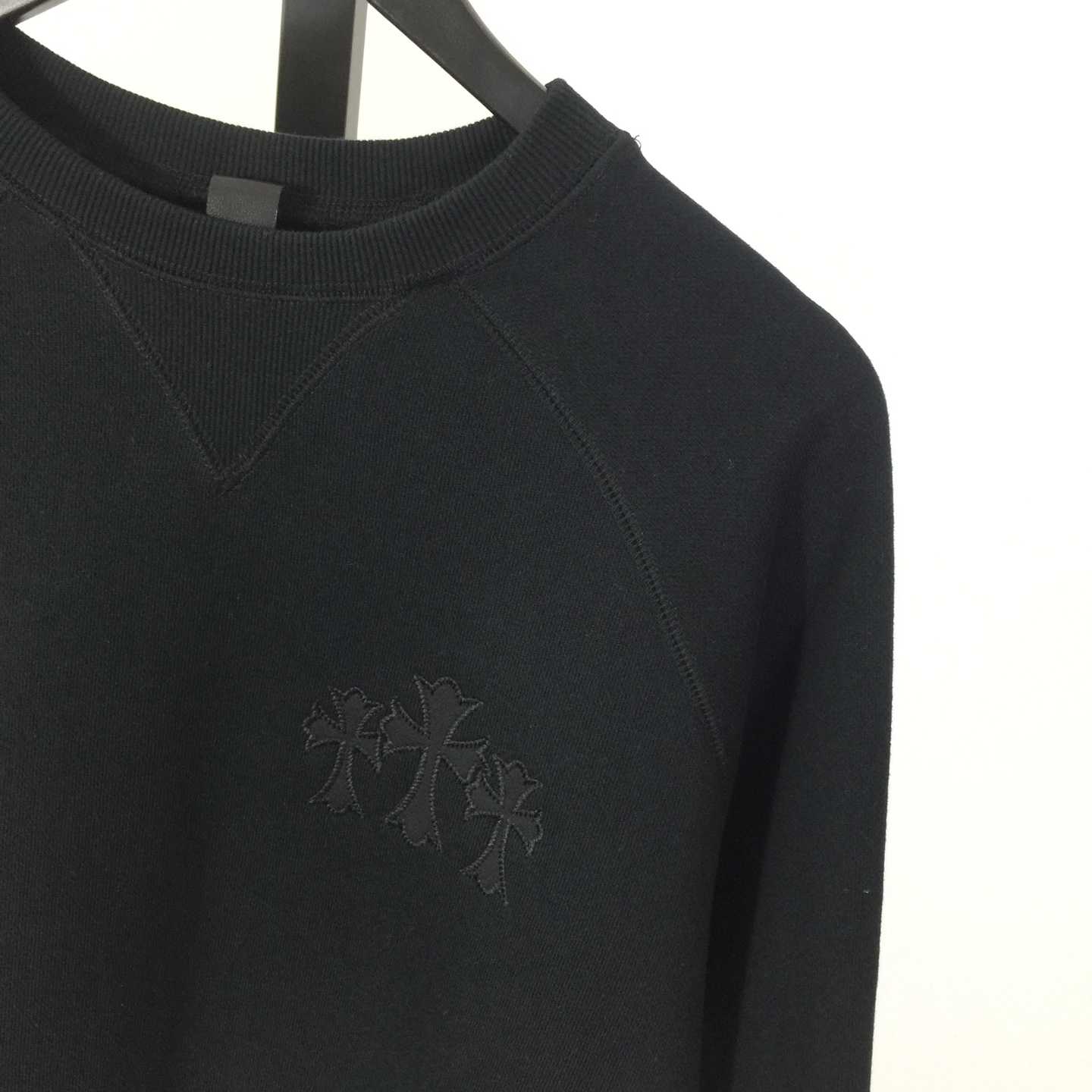 Chrome Hearts Cemetery Cross Crew-neck Sweatshirt - DesignerGu