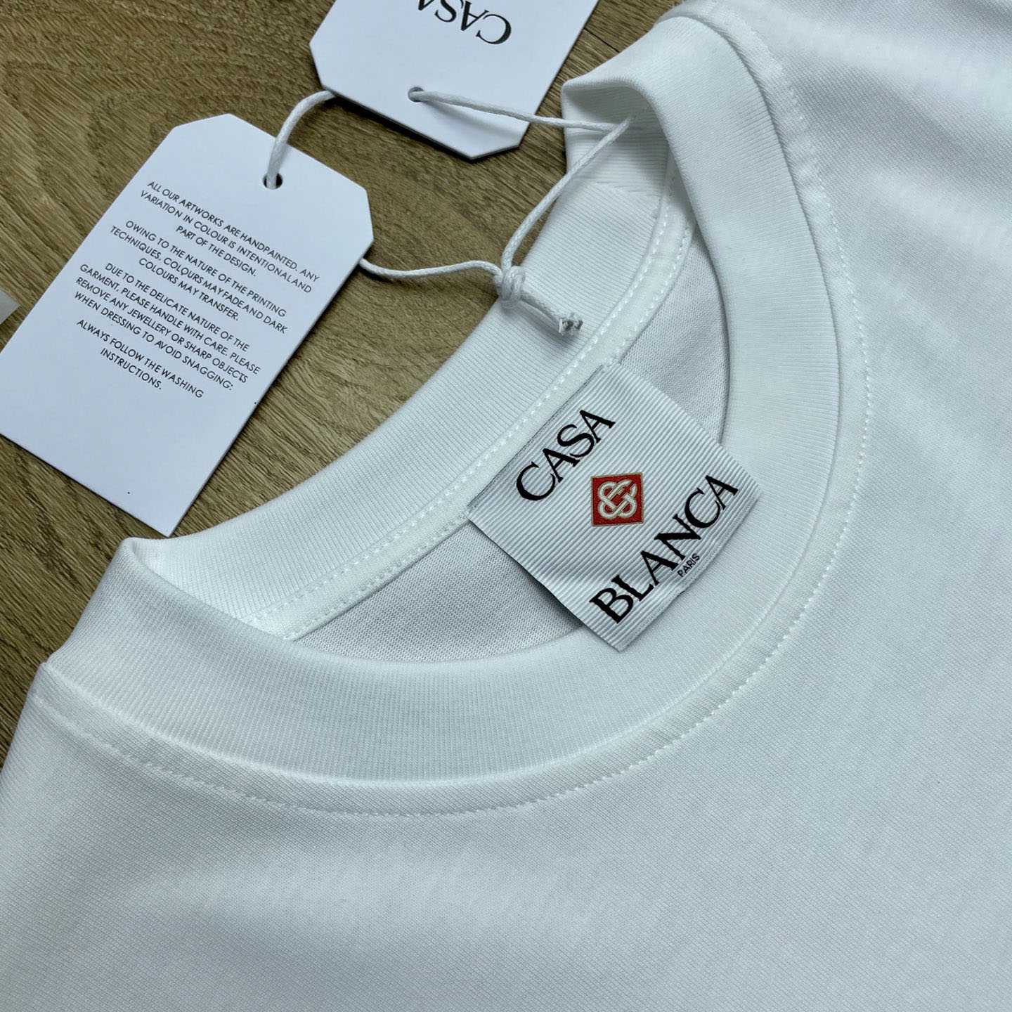 Casablanca White Tennis Club Icon Short Sleeve T‑shirt C1122 - DesignerGu