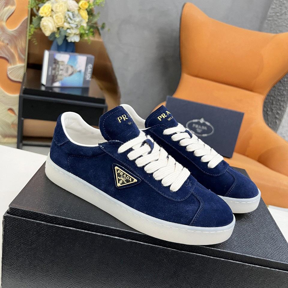 Prada Lane Suede Sneakers - DesignerGu