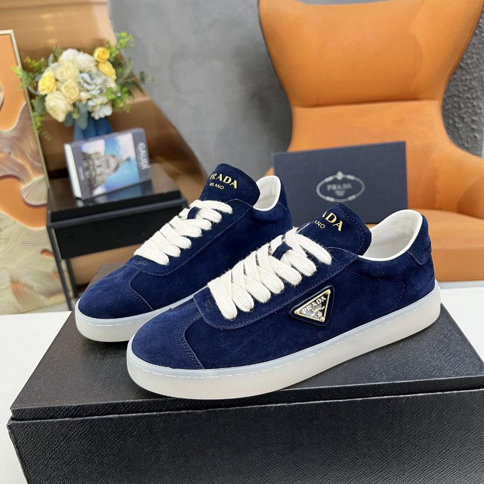 Prada Lane Suede Sneakers - DesignerGu