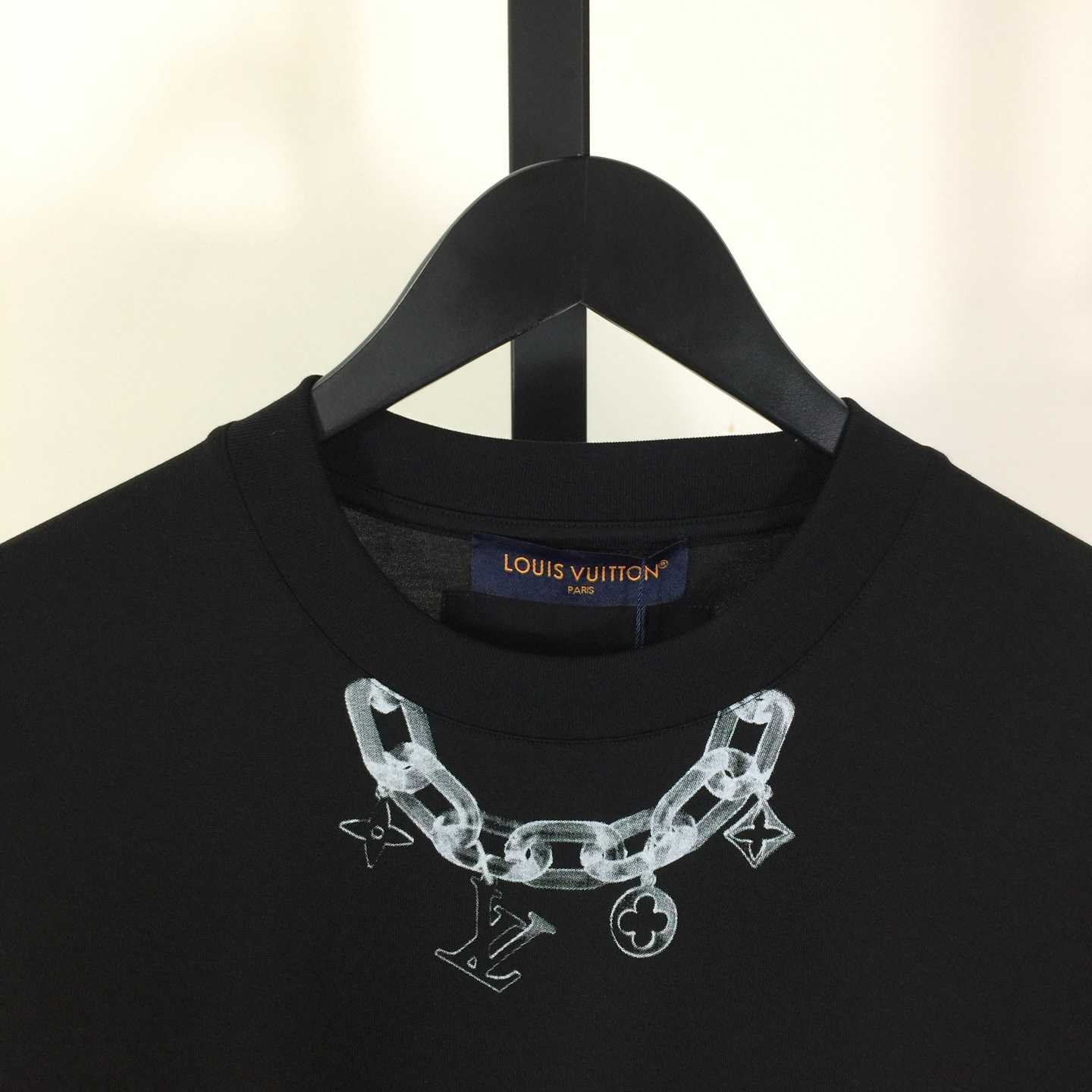 Louis Vuitton Chain Detail T-Shirt  - DesignerGu