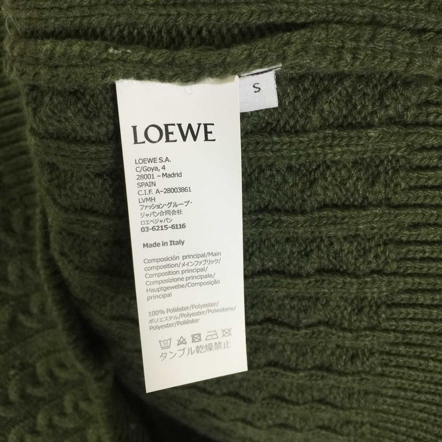 Loewe Men's Anagram Cable-Knit Wool - DesignerGu
