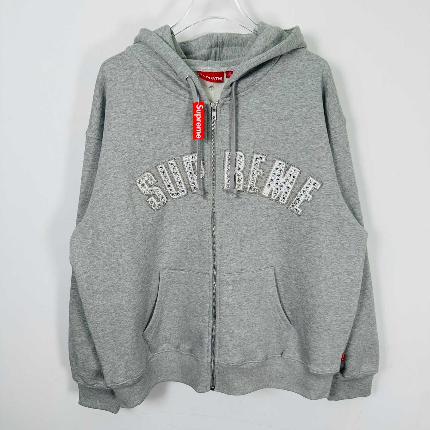 Supreme x B.B. Simon Zip Up Hooded Sweatshirt 'Heather Grey' - DesignerGu