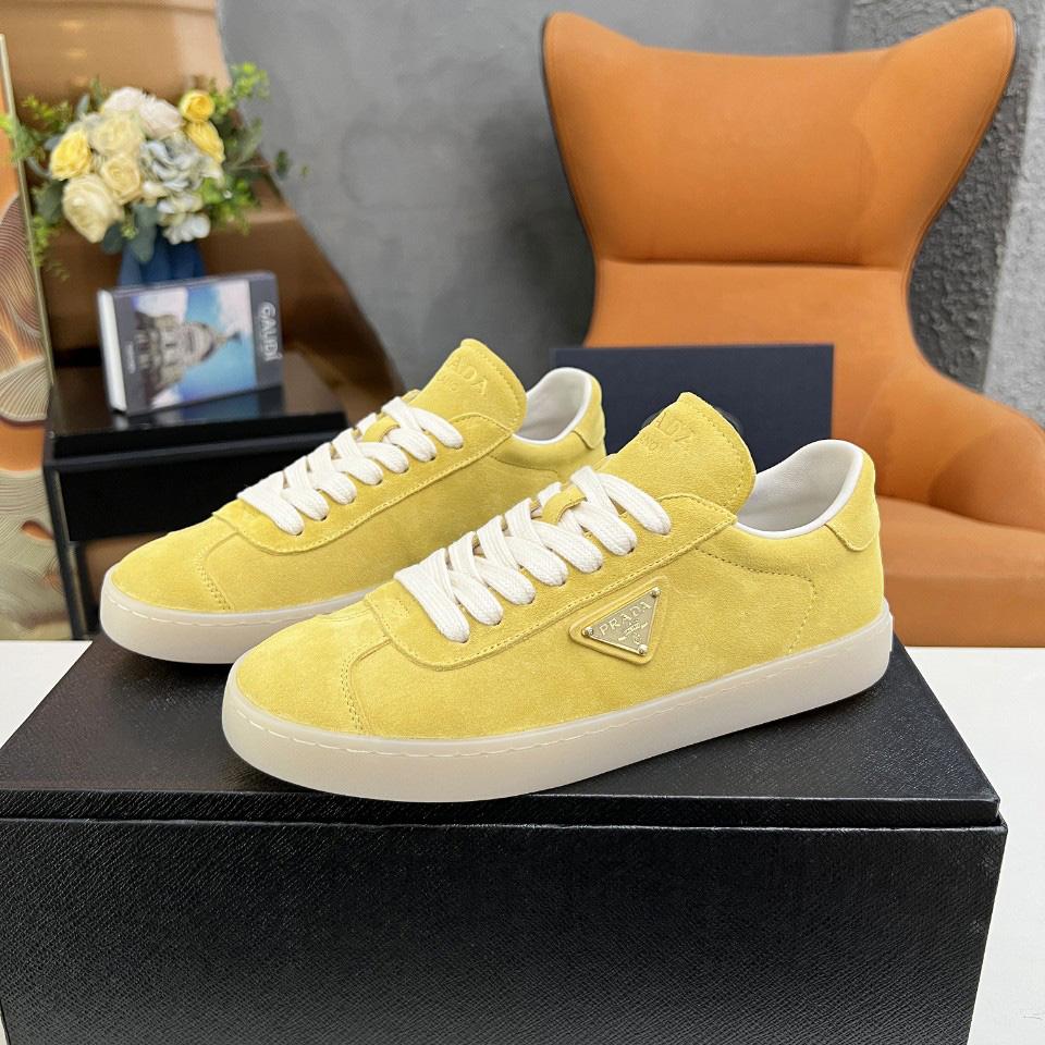 Prada Lane Suede Sneakers - DesignerGu