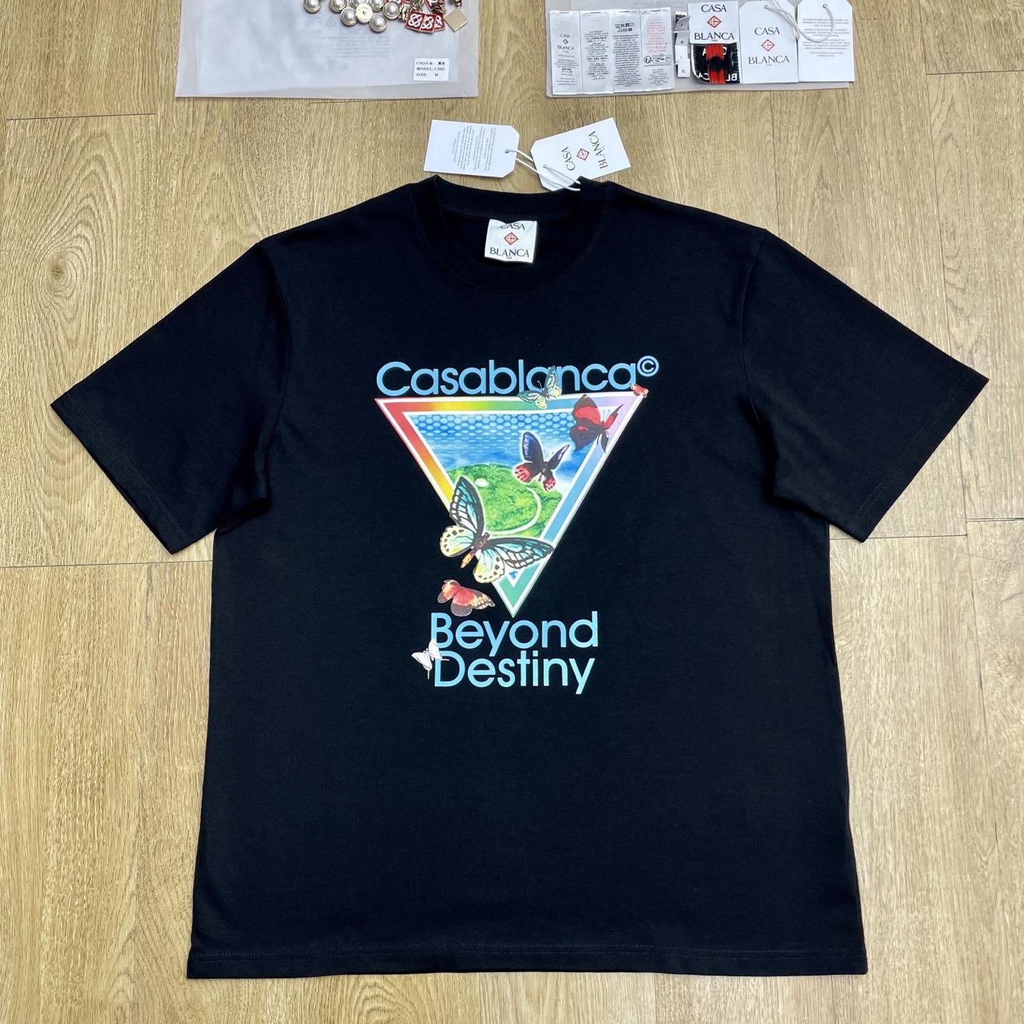 Casablanca Tennis Club Beyond Destiny Short Sleeve T‑Shirt C1133 - DesignerGu