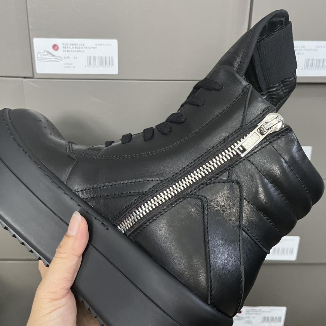 Rick Owens Lace-up High-top Sneakers - DesignerGu
