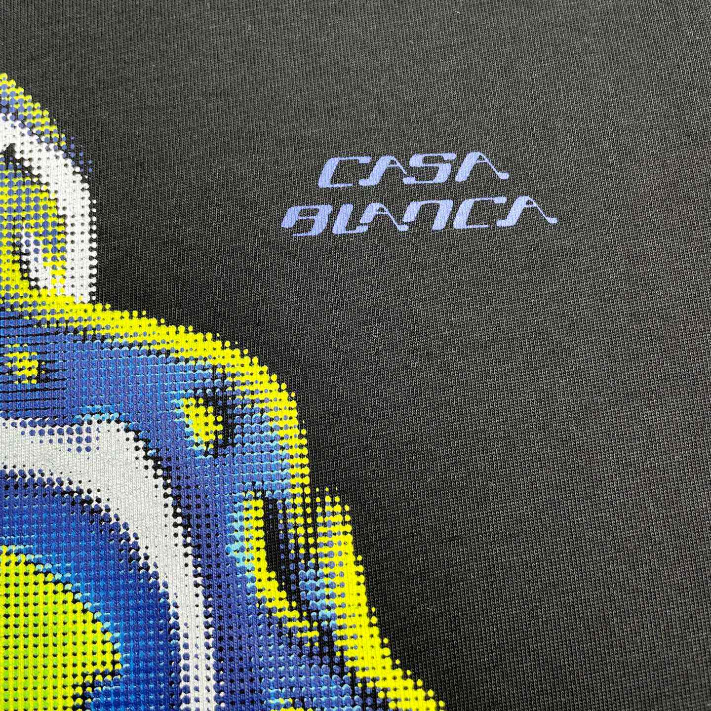 Casablanca FLAMING TENNIS BALL OVERSIZED SHORT SLEEVE T‑SHIRT C1116 - DesignerGu