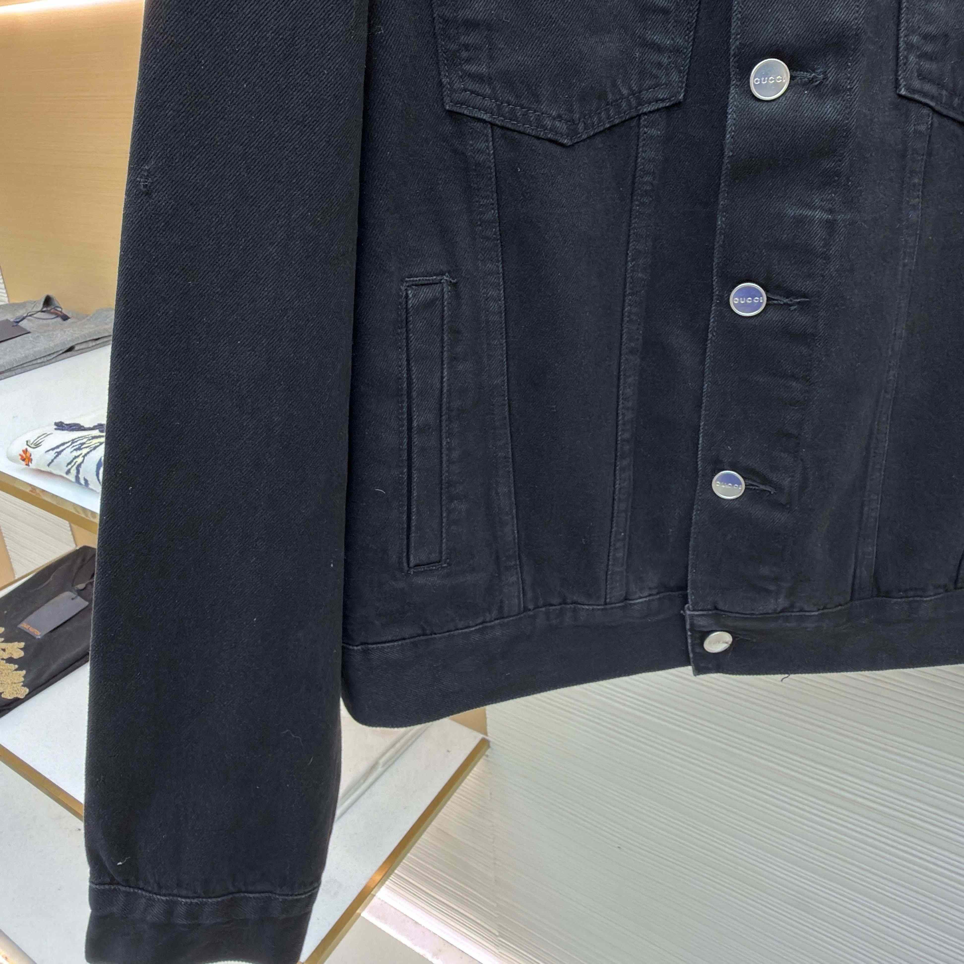 Gucci Cotton Denim Jacket With Horsebit - DesignerGu