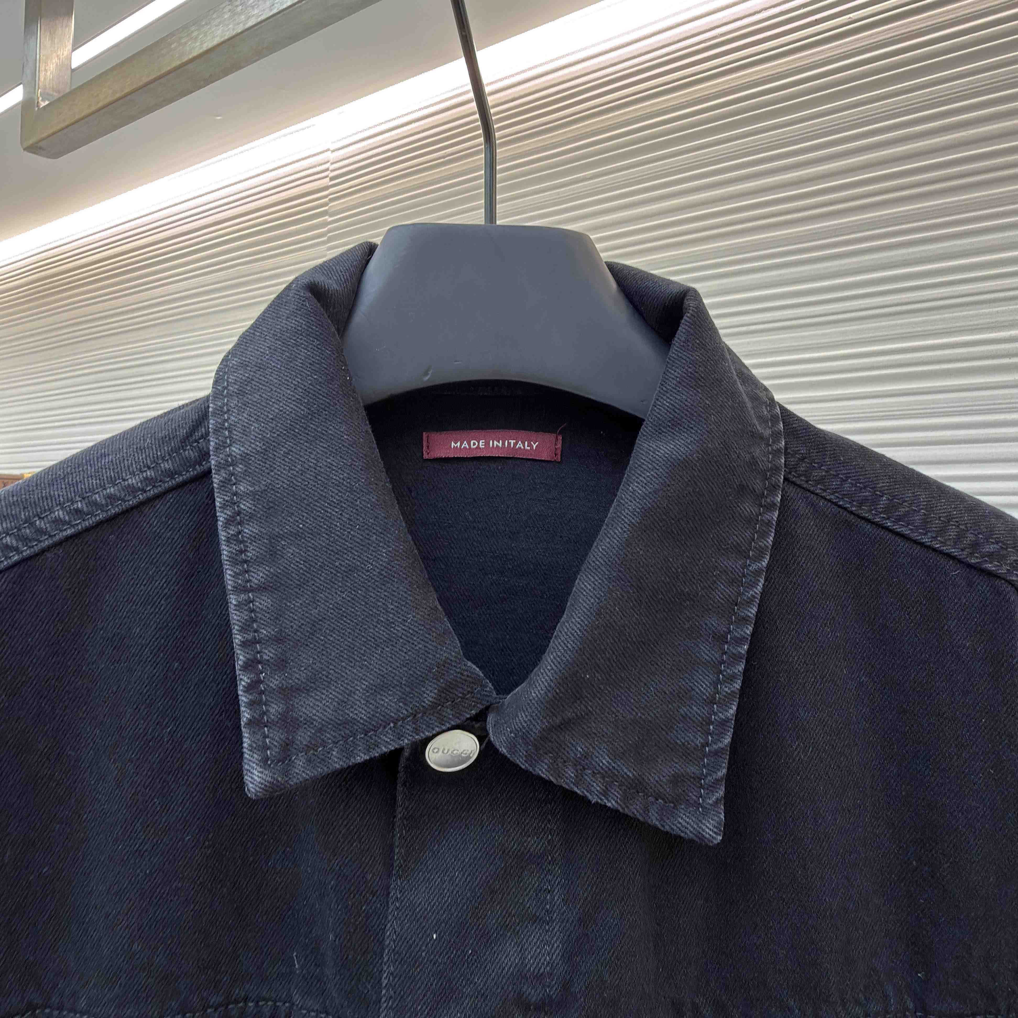 Gucci Cotton Denim Jacket With Horsebit - DesignerGu