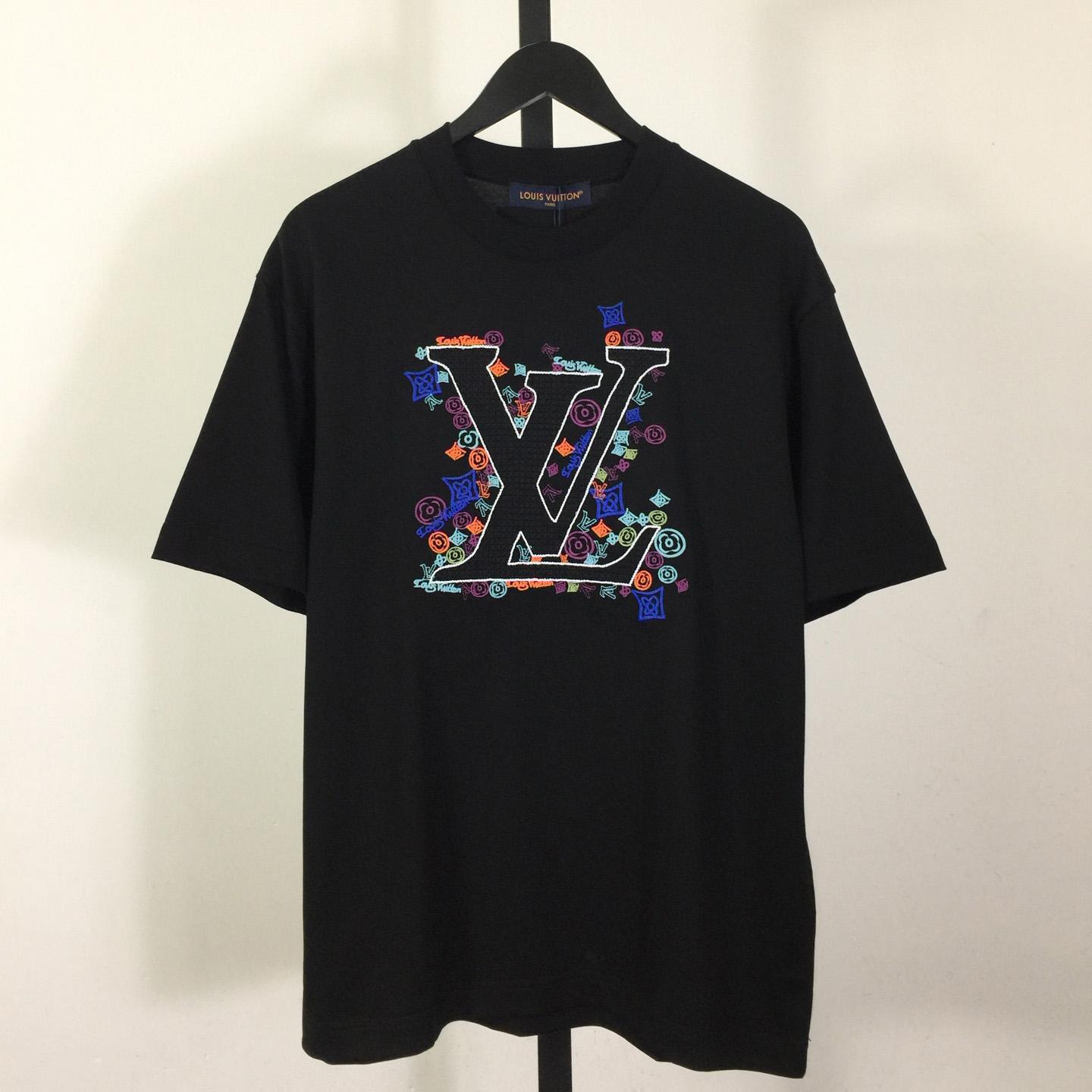 Louis Vuitton Embroidered T-Shirt - DesignerGu