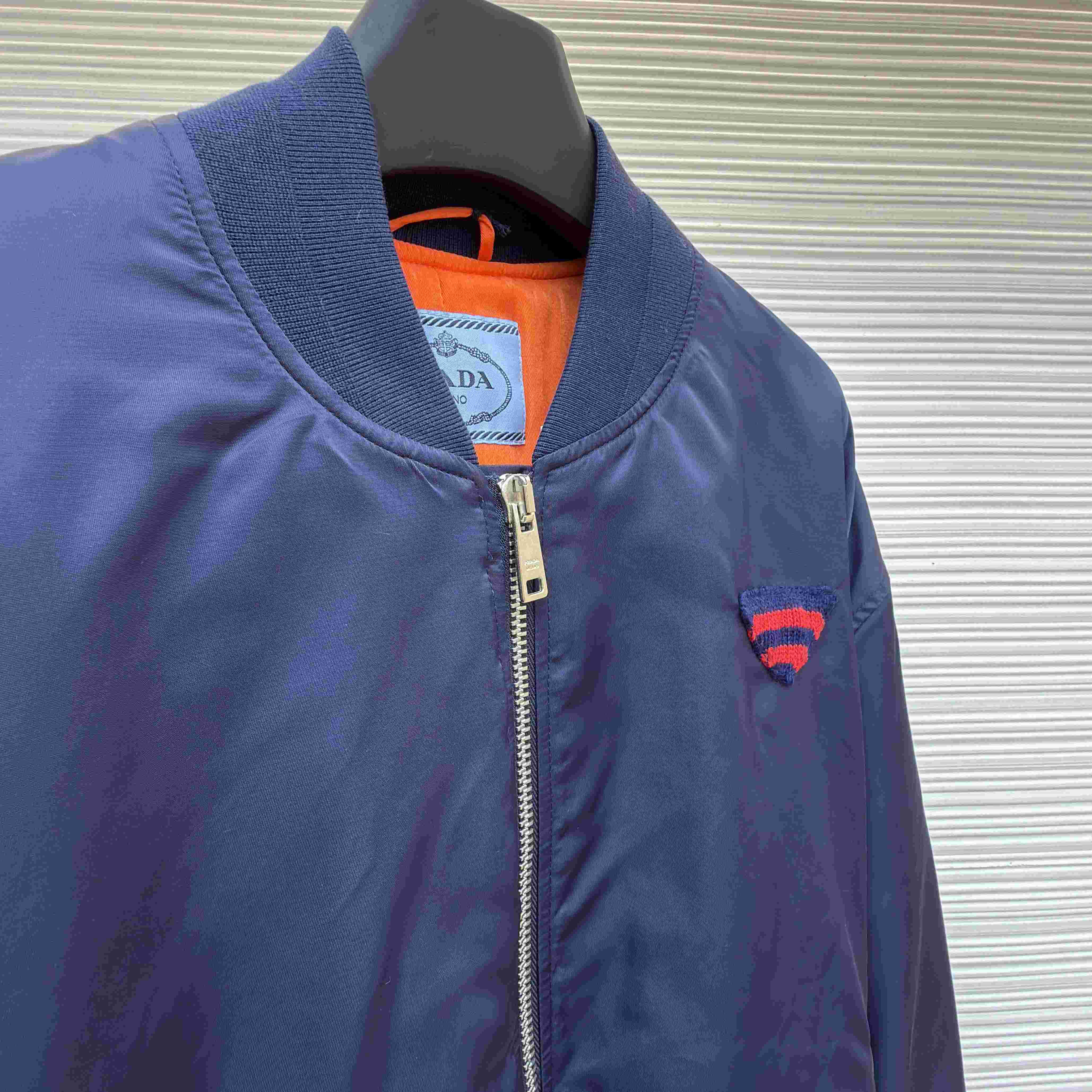 Prada Nylon Twill Bomber Jacket - DesignerGu