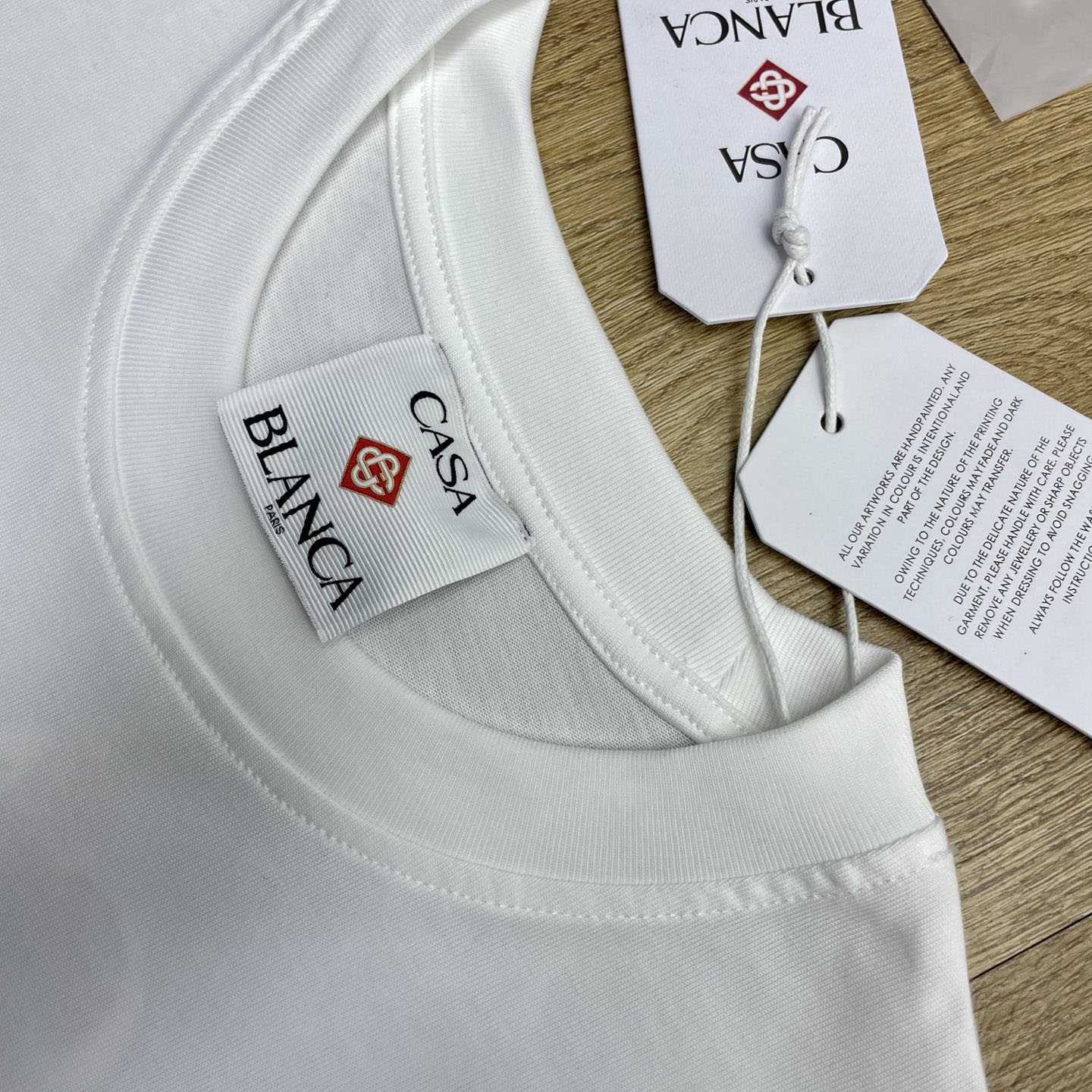 Casablanca White Innocence Triangle T-shirt Regular price C1120 - DesignerGu