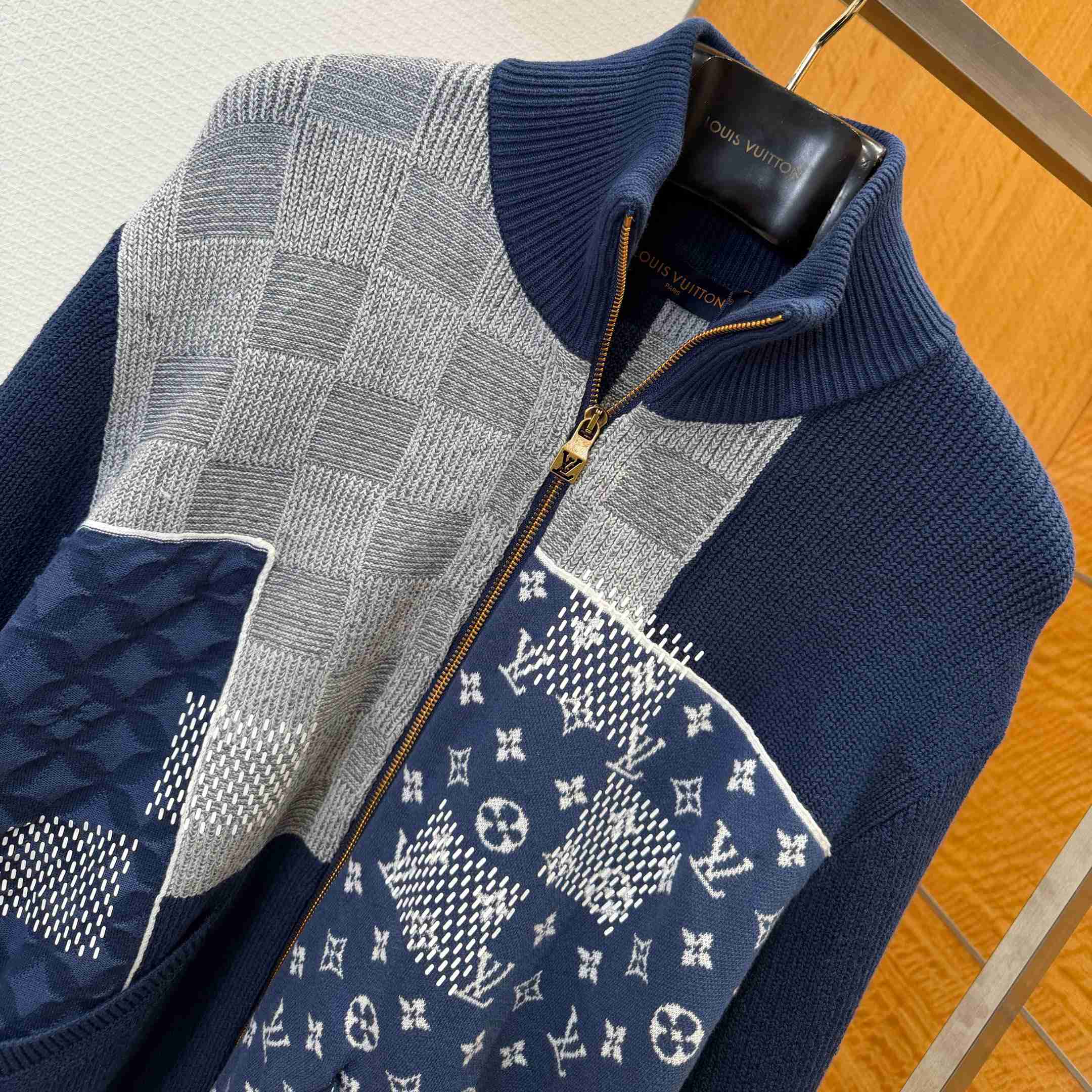 Louis Vuitton Zip Up Patchwork Tracktop 1AIMAA  - DesignerGu