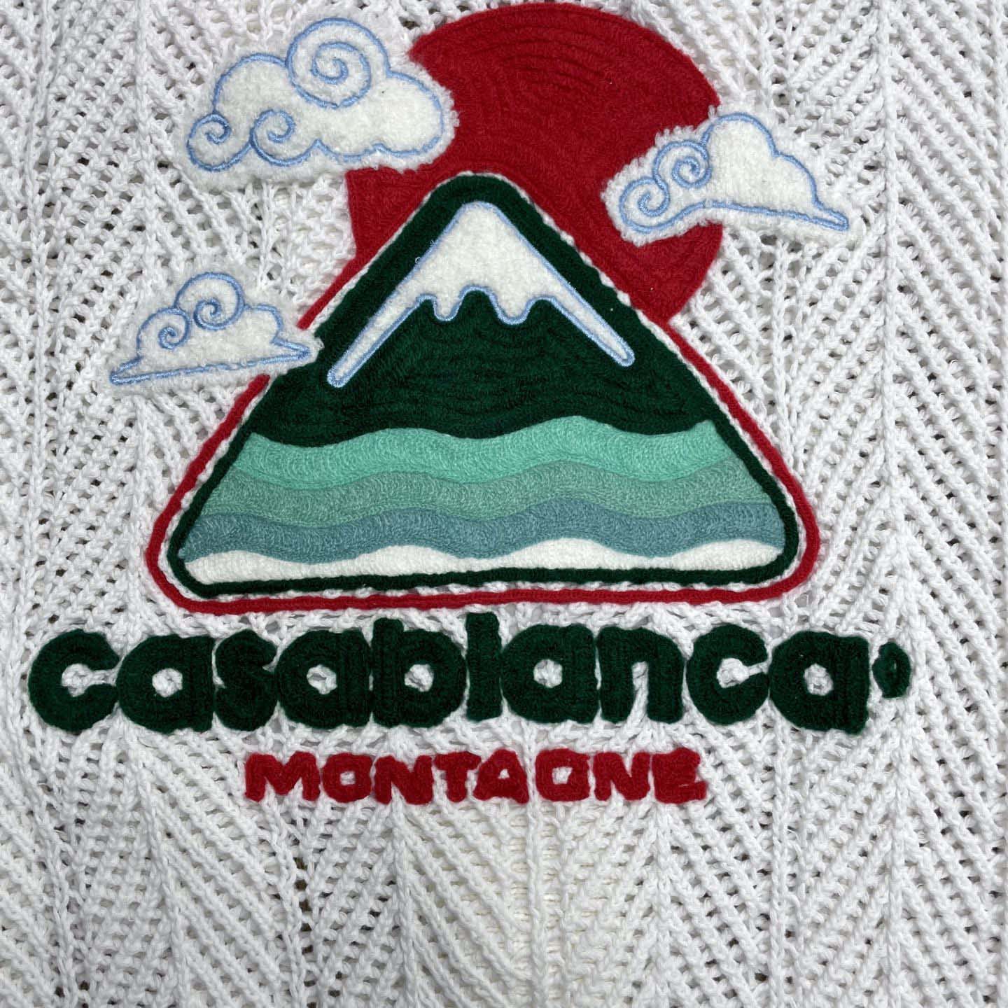 Casablanca Sporty Faux Crochet Cotton Shirt    Z6029 - DesignerGu