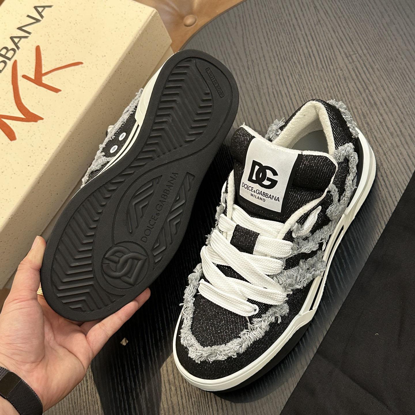 Dolce & Gabbana Denim New Roma Sneakers - DesignerGu