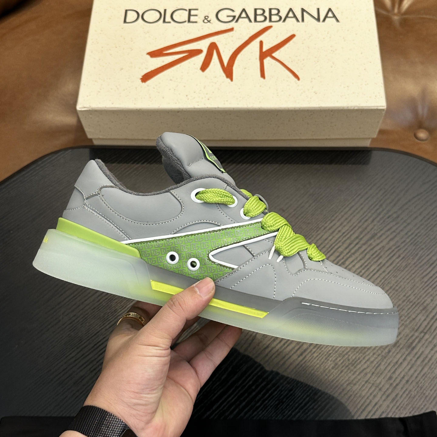 Dolce & Gabbana New Roma Label Low-Top Sneakers - DesignerGu