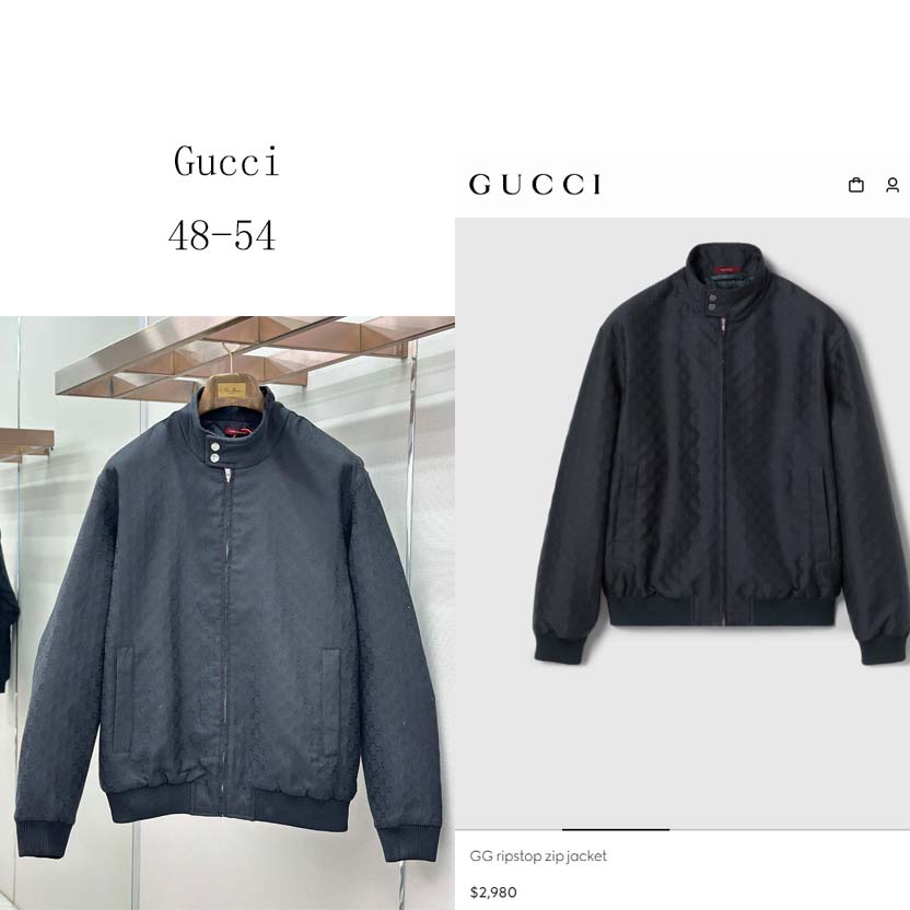 Gucci GG Ripstop Zip Jacket - DesignerGu