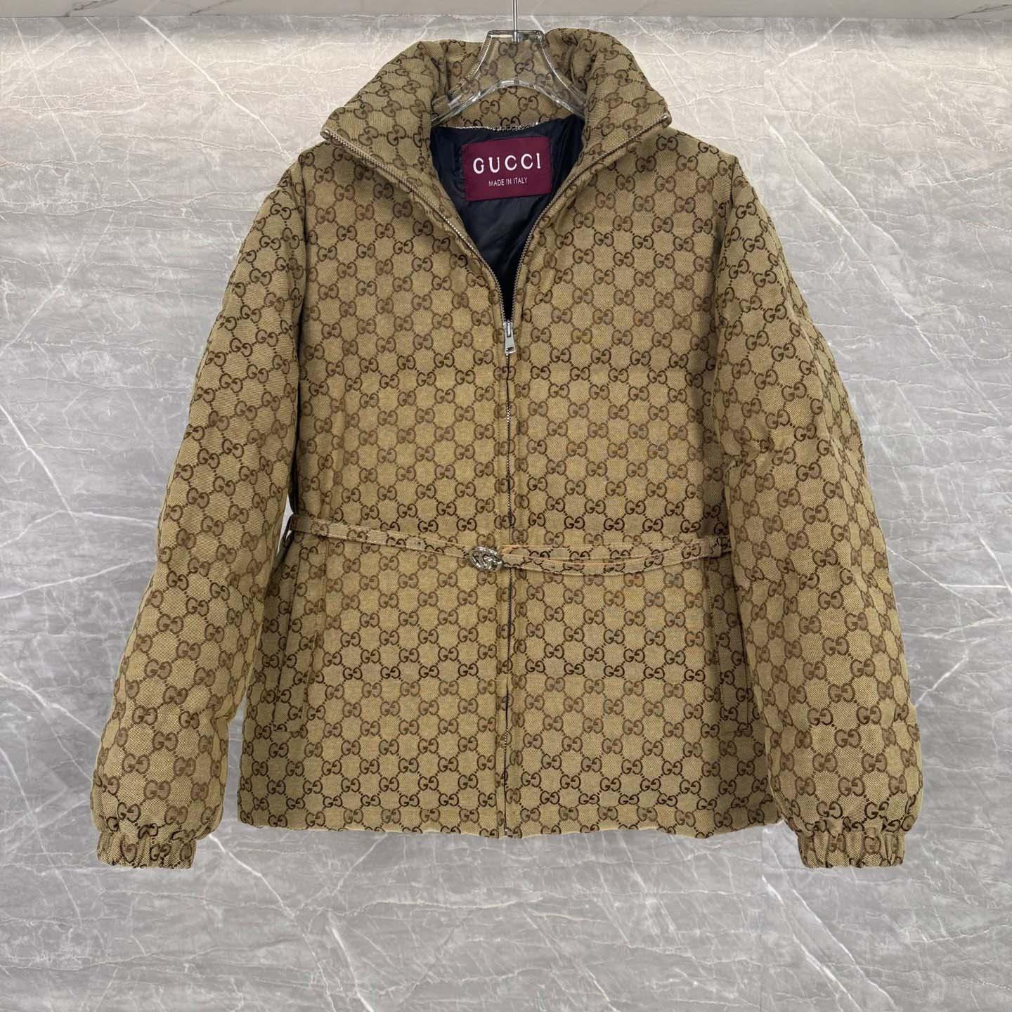 Gucci GG Canvas Bomber Jacket - DesignerGu