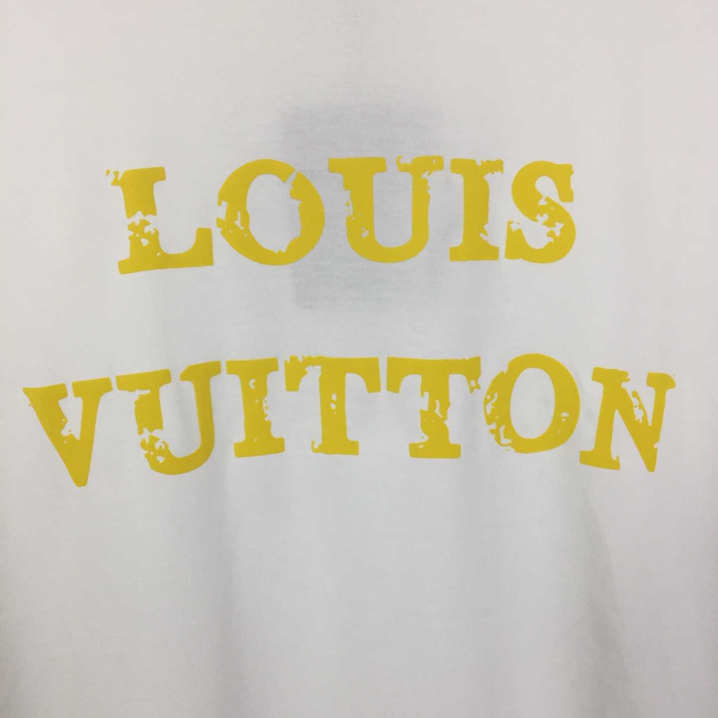 Louis Vuitton Cotton Crewneck Short-sleeve T-shirt - DesignerGu