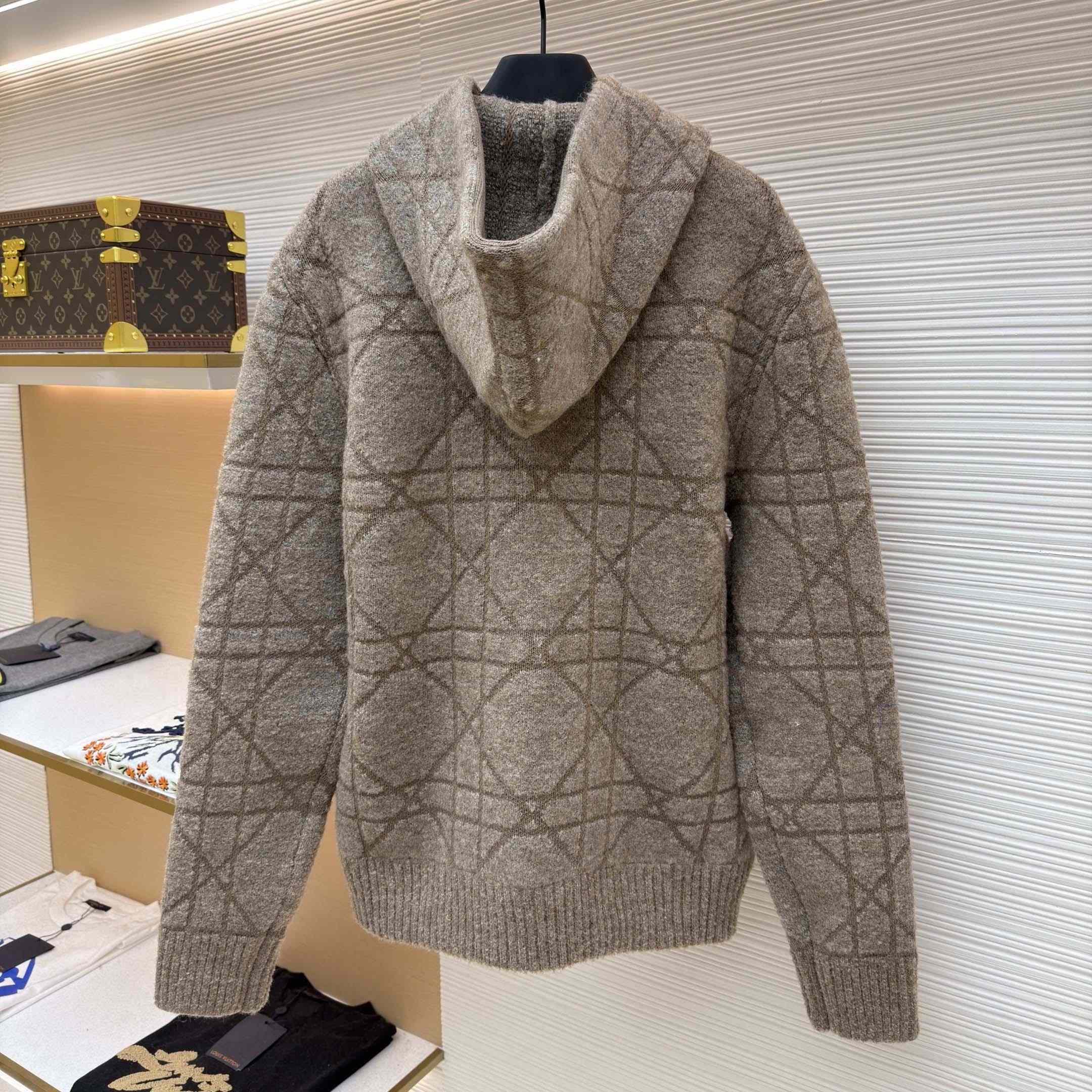 Dior Cannage Hooded Sweatshirt  - DesignerGu