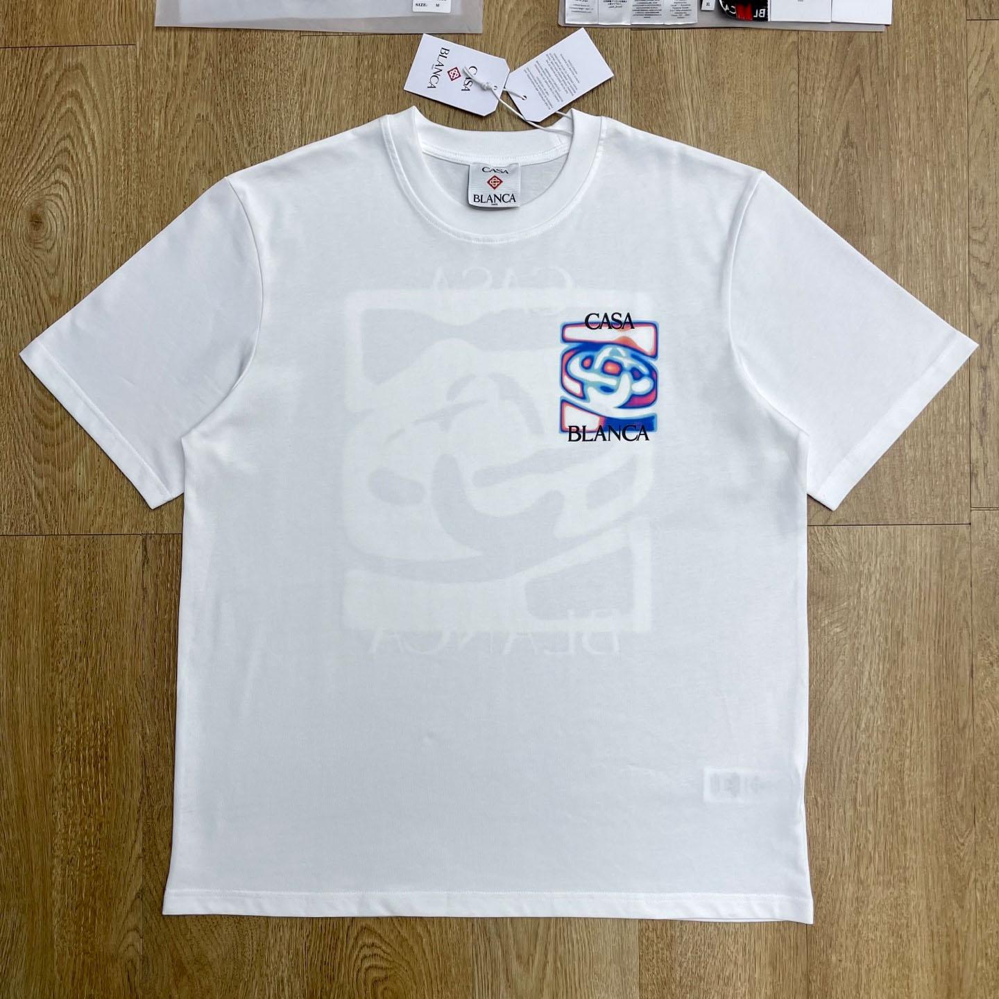 Casablanca Heat Map Logo Short Sleeve T‑Shirt C1124 - DesignerGu