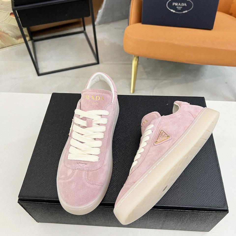 Prada Lane Suede Sneakers - DesignerGu