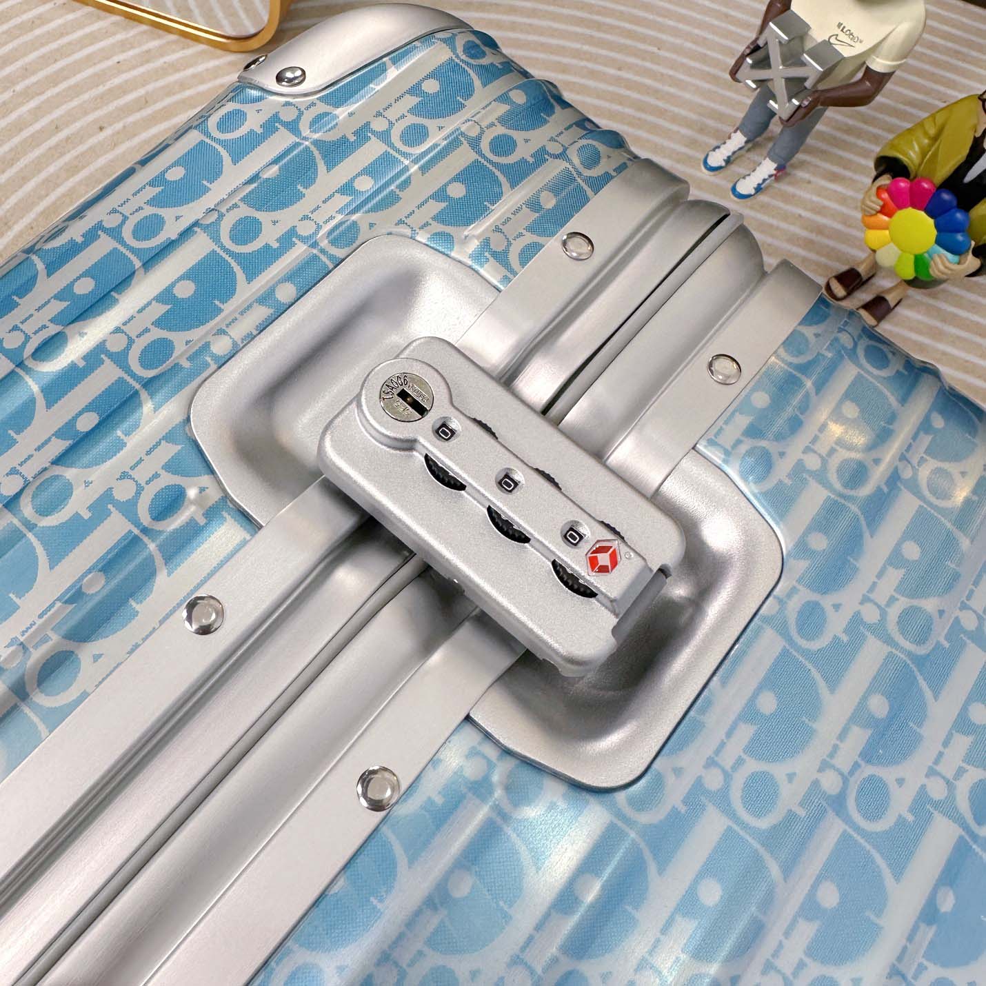 Christian Dior x Rimowa Aluminum Gradient Cabin Luggage - DesignerGu