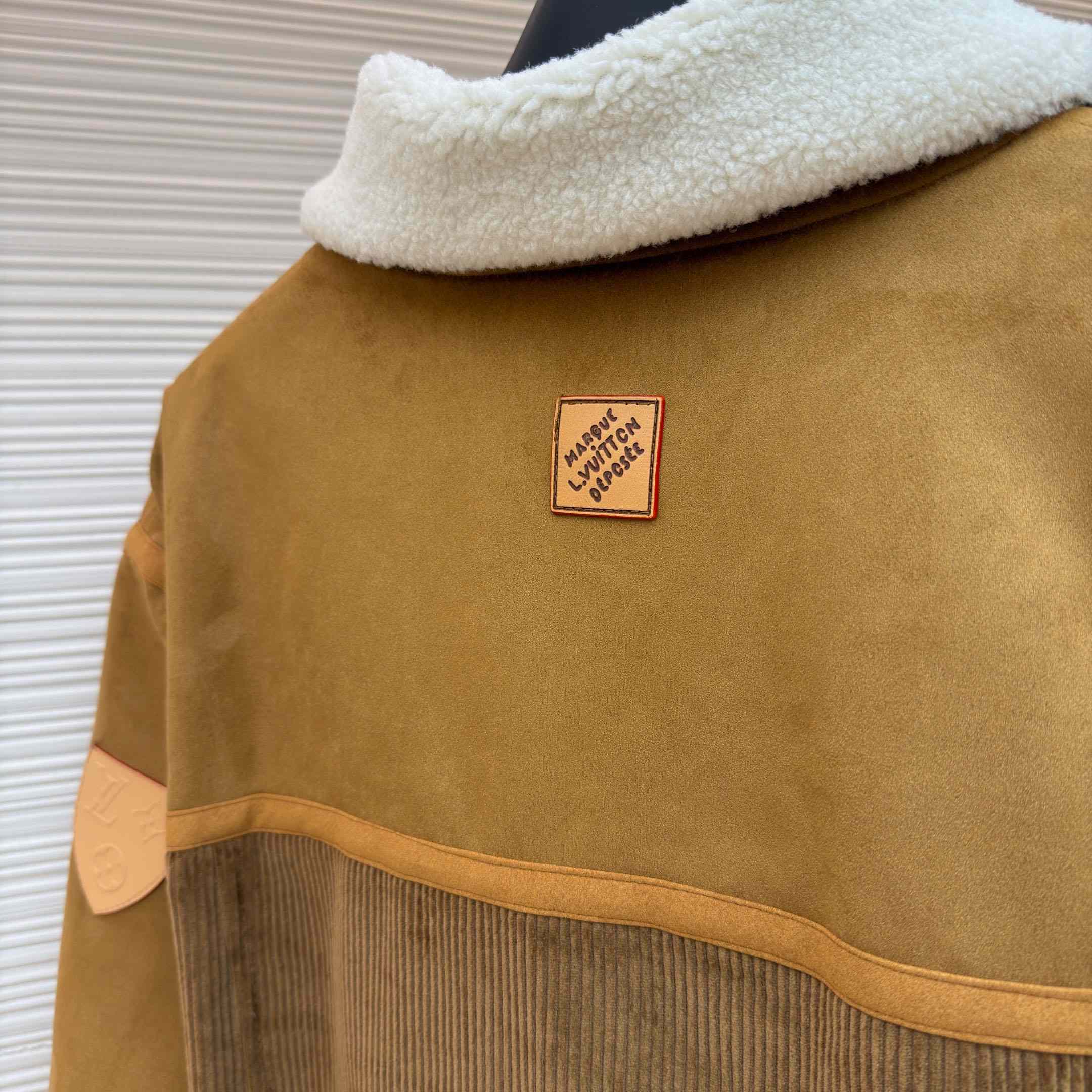 Louis Vuitton Corduroy And Shearling Mix Trucker 1AJBR0 - DesignerGu