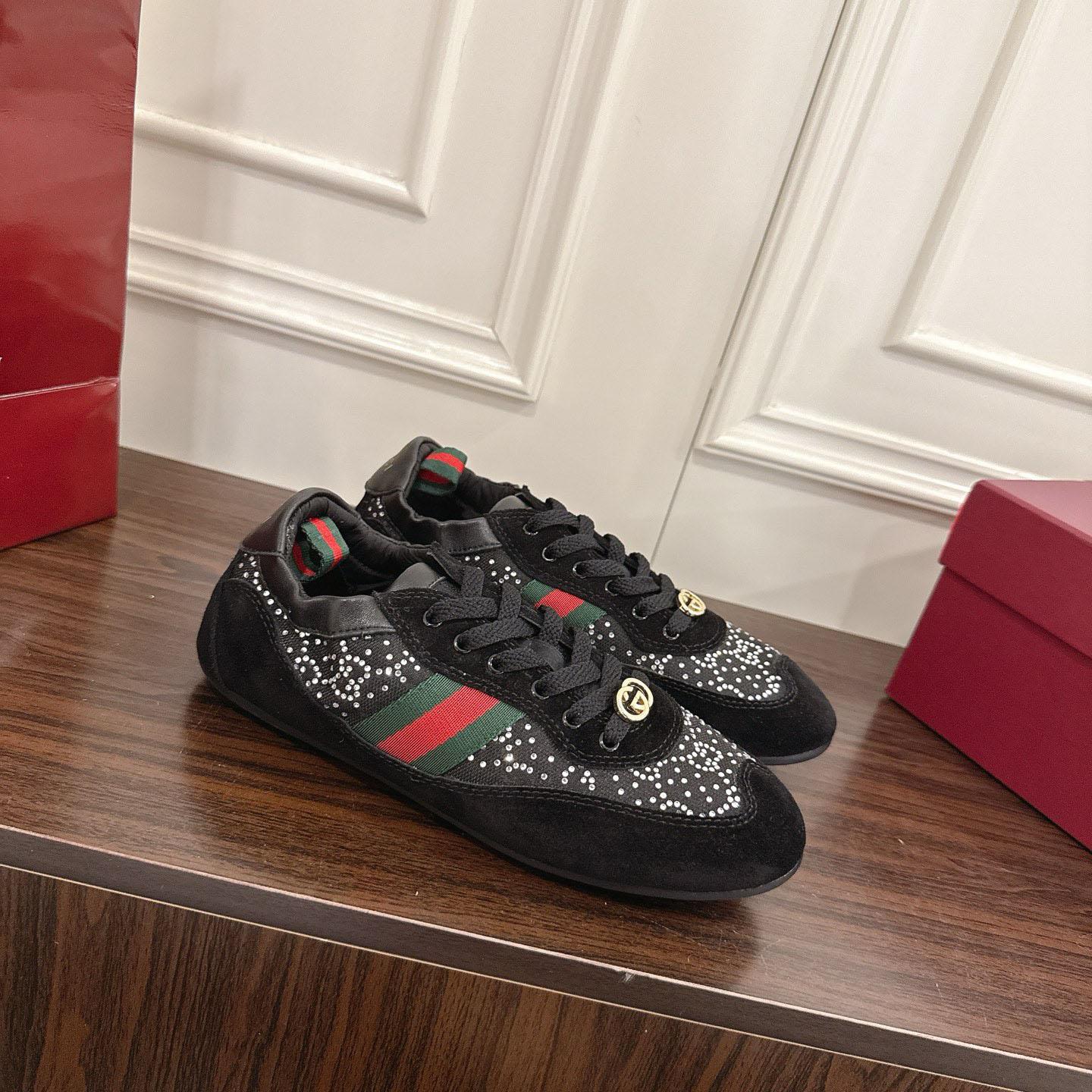 Gucci Women's Gucci Shift GG Crystal Sneaker - DesignerGu
