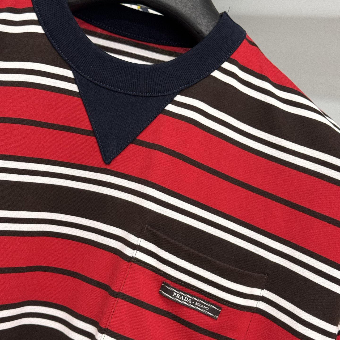 Fendi Oversized Striped Jersey T-shirt - DesignerGu