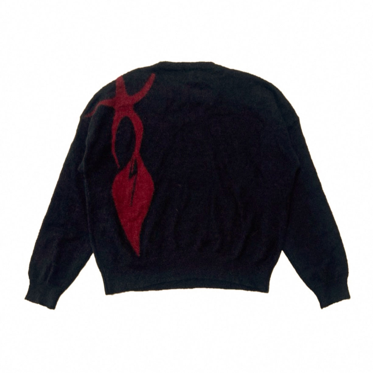 Enfants Riches Déprimés 77 (Tears) Sweater 'Black/Burgundy' - DesignerGu