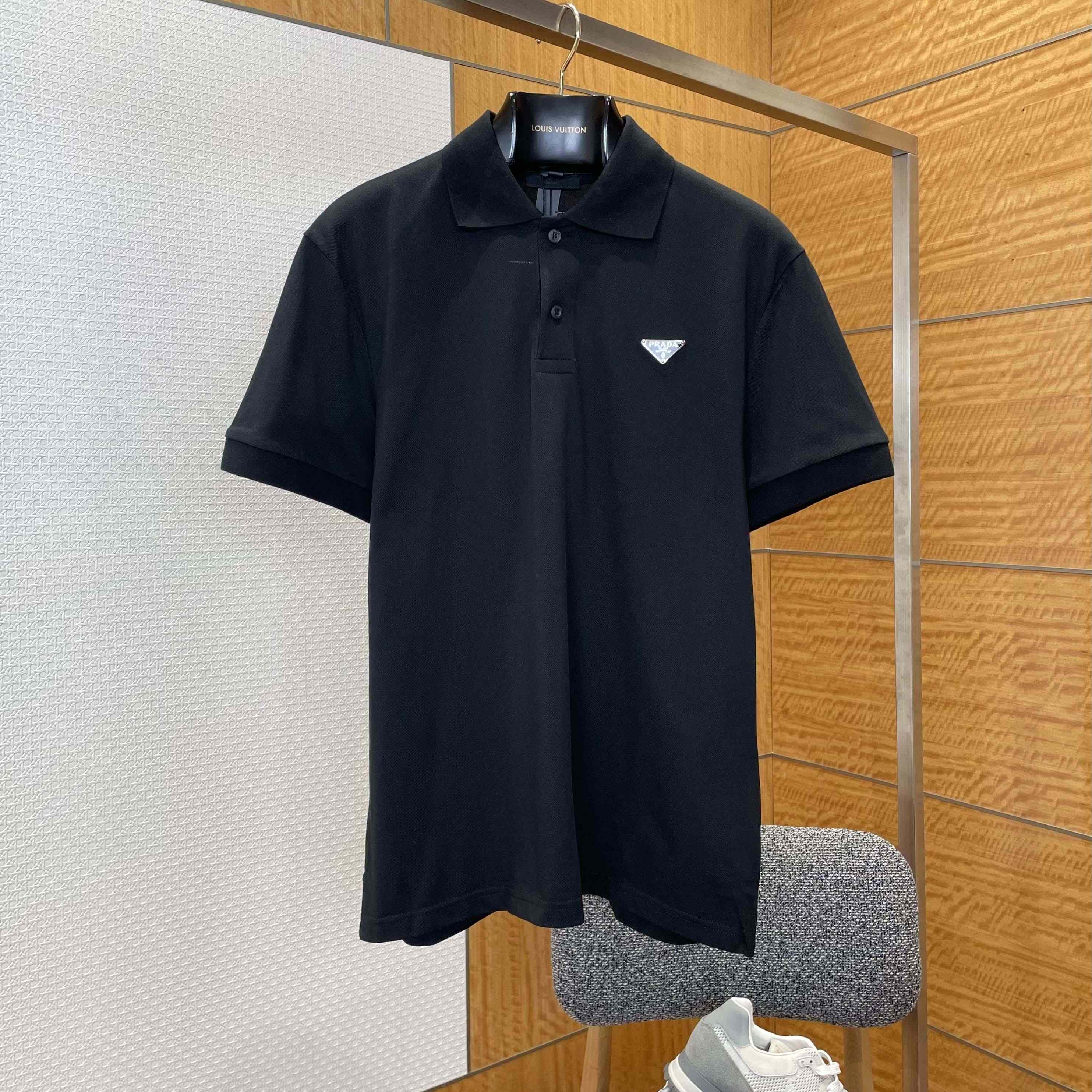 Prada Piqué Polo Shirt - DesignerGu