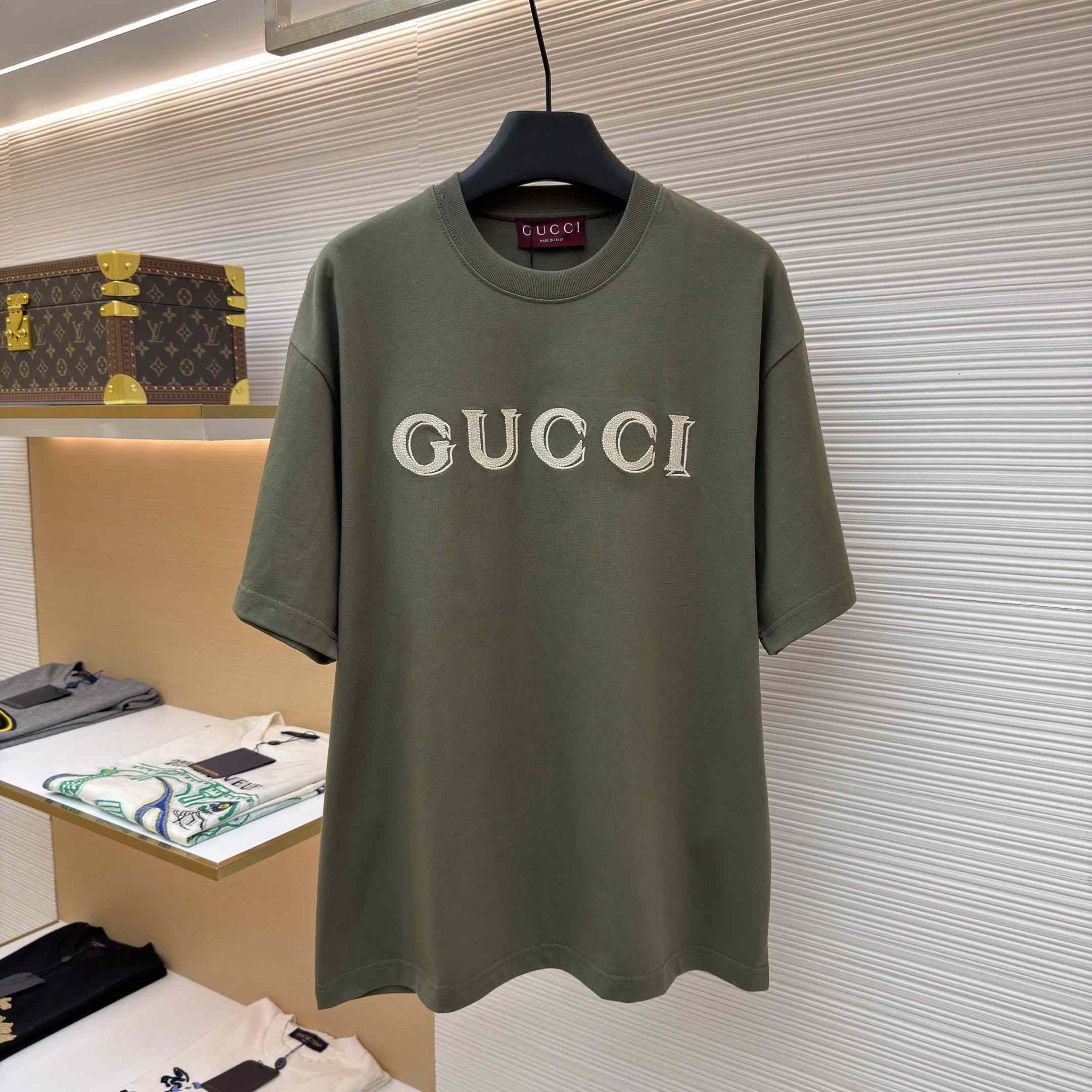 Gucci CottonJersey T-shirt With Embroidery - DesignerGu