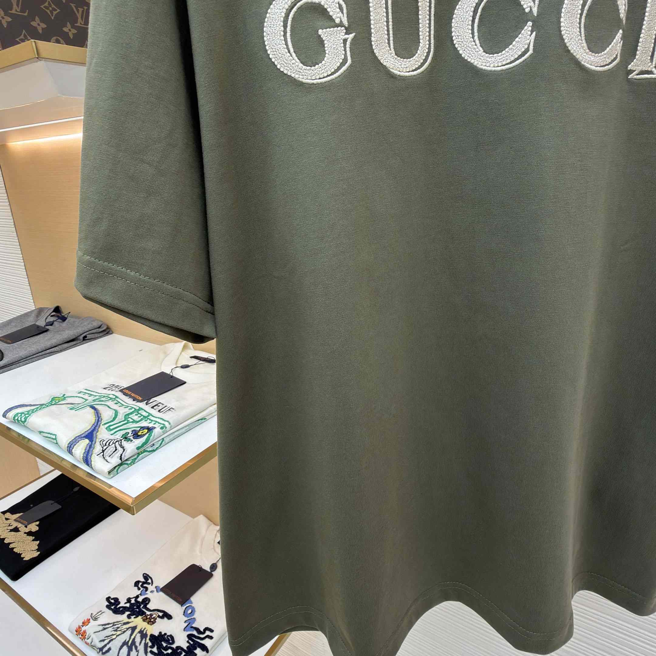 Gucci CottonJersey T-shirt With Embroidery - DesignerGu