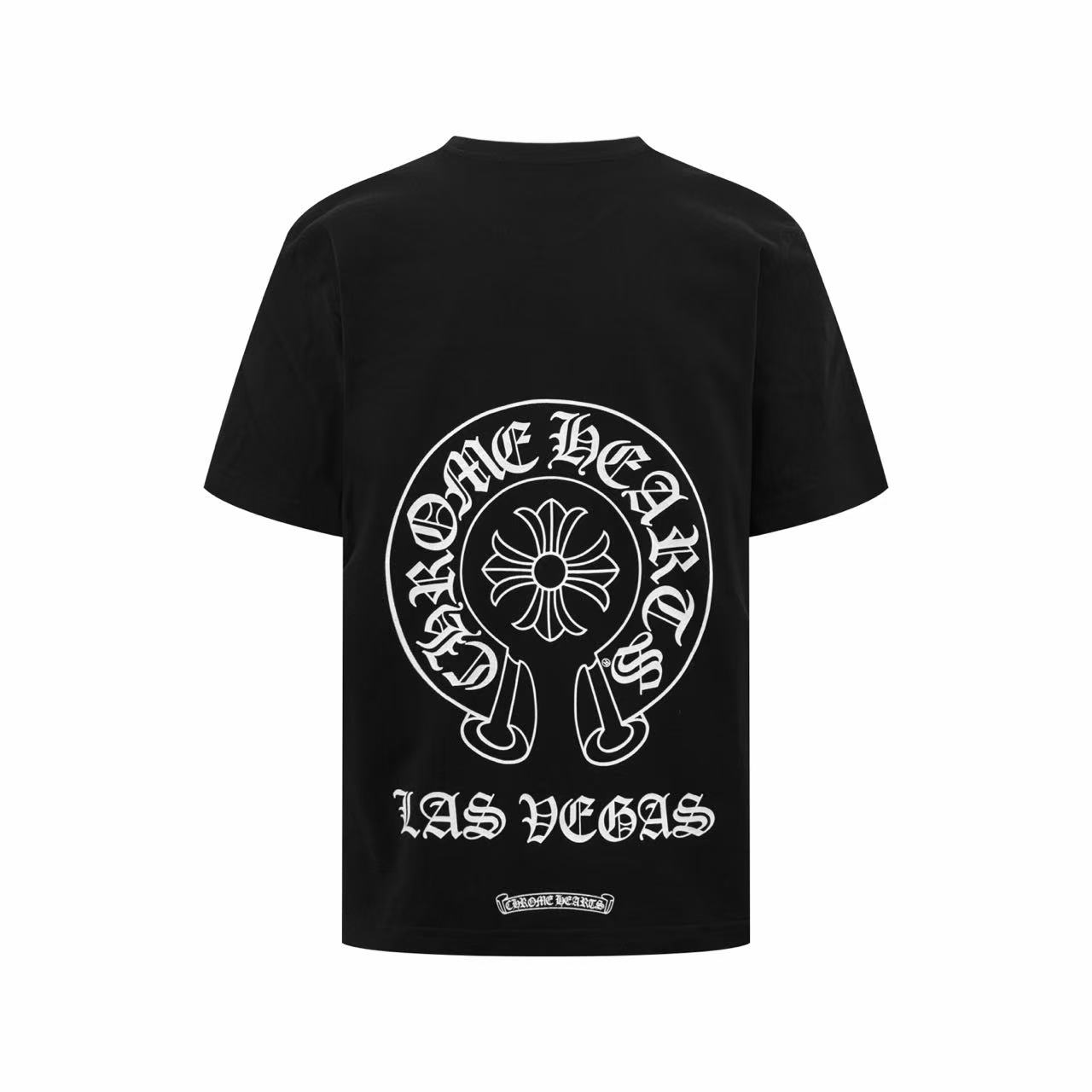 Chrome Hearts Las Vegas Exclusive Horseshoe Logo Pocket T-Shirt 'Black' - DesignerGu