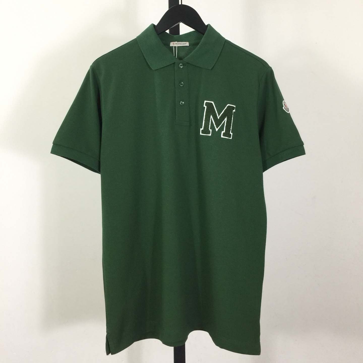 Moncler Monogram Cotton Piquet Polo Shirt - DesignerGu