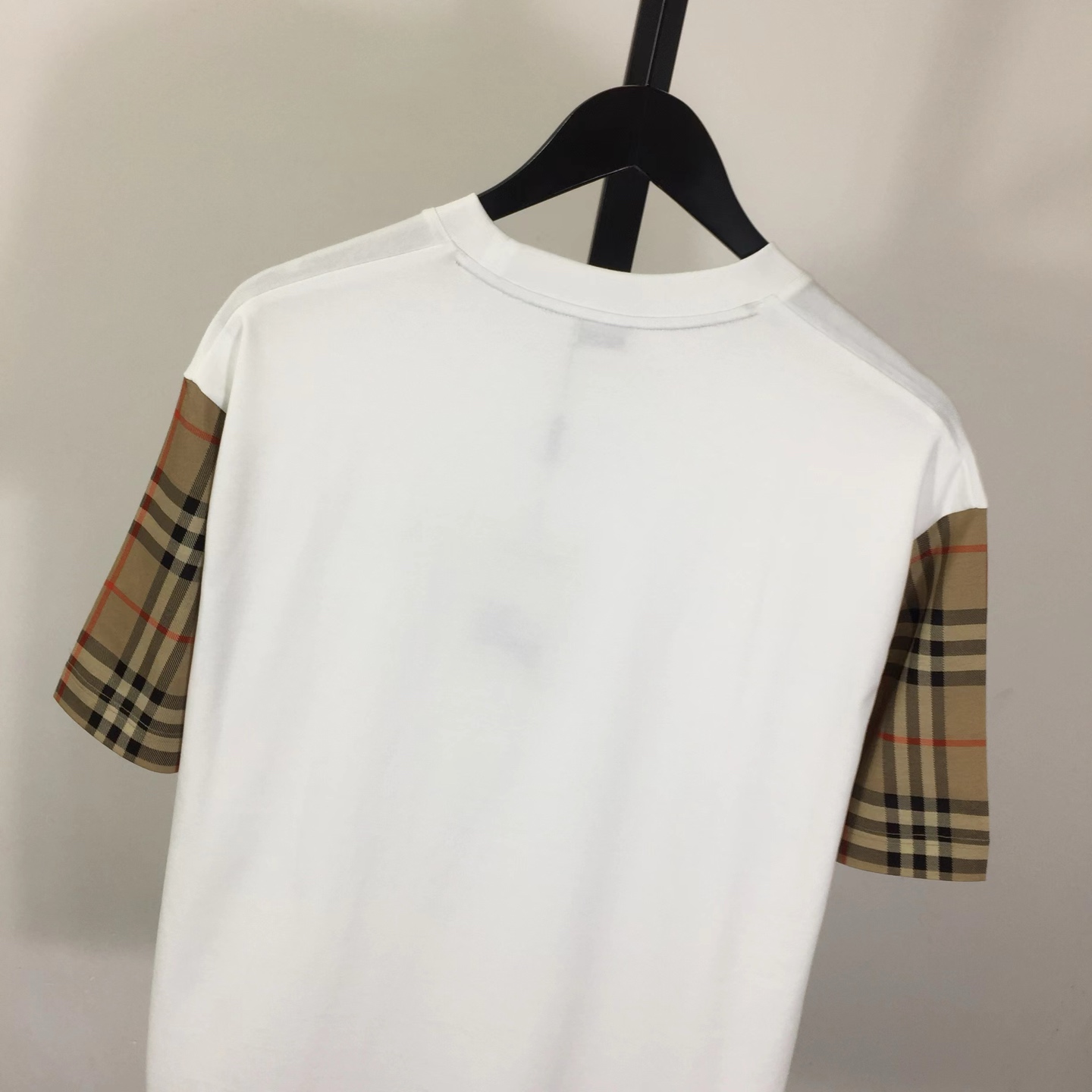 Burberry Vintage Check Sleeve Oversized T-Shirt 'White' - DesignerGu
