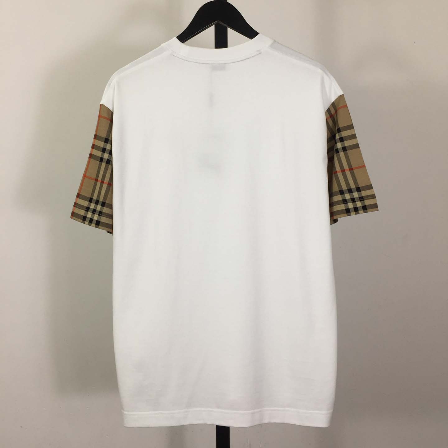 Burberry Vintage Check Sleeve Oversized T-Shirt 'White' - DesignerGu