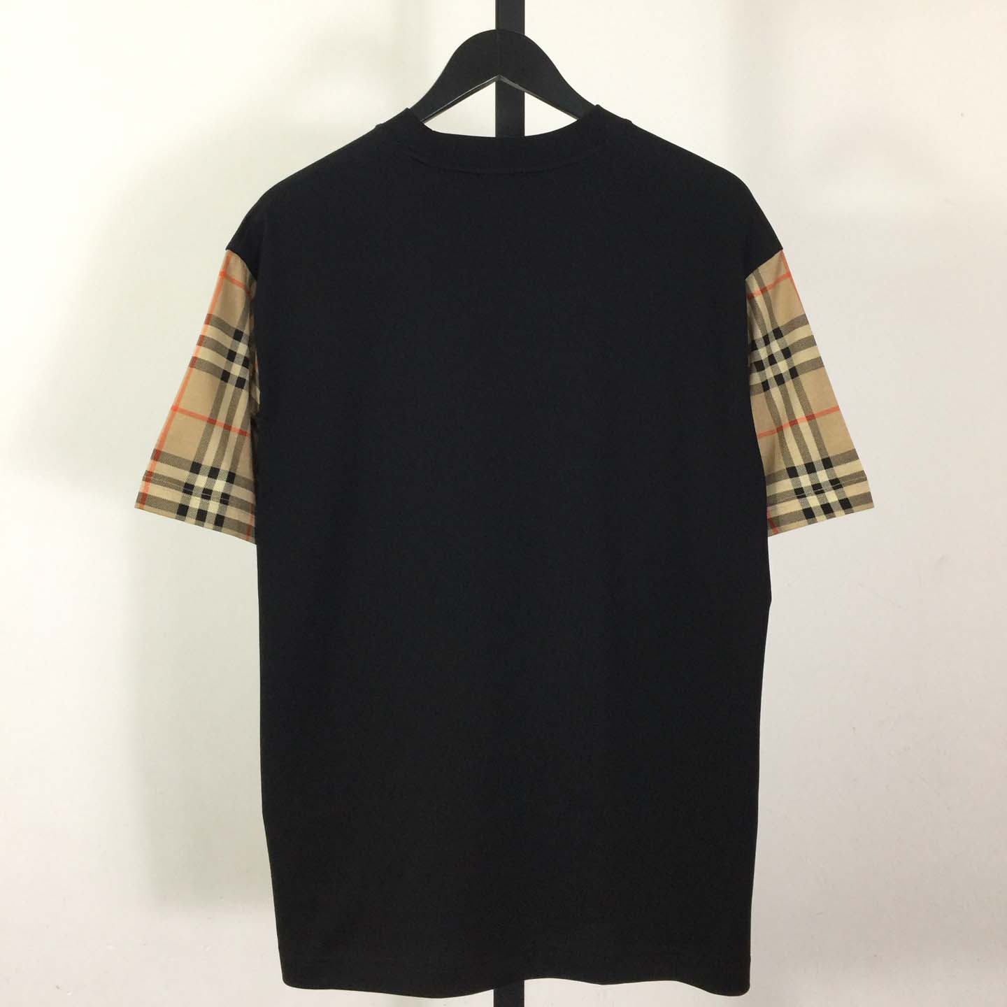 Burberry Vintage Check Sleeve Oversized T-Shirt 'Black' - DesignerGu