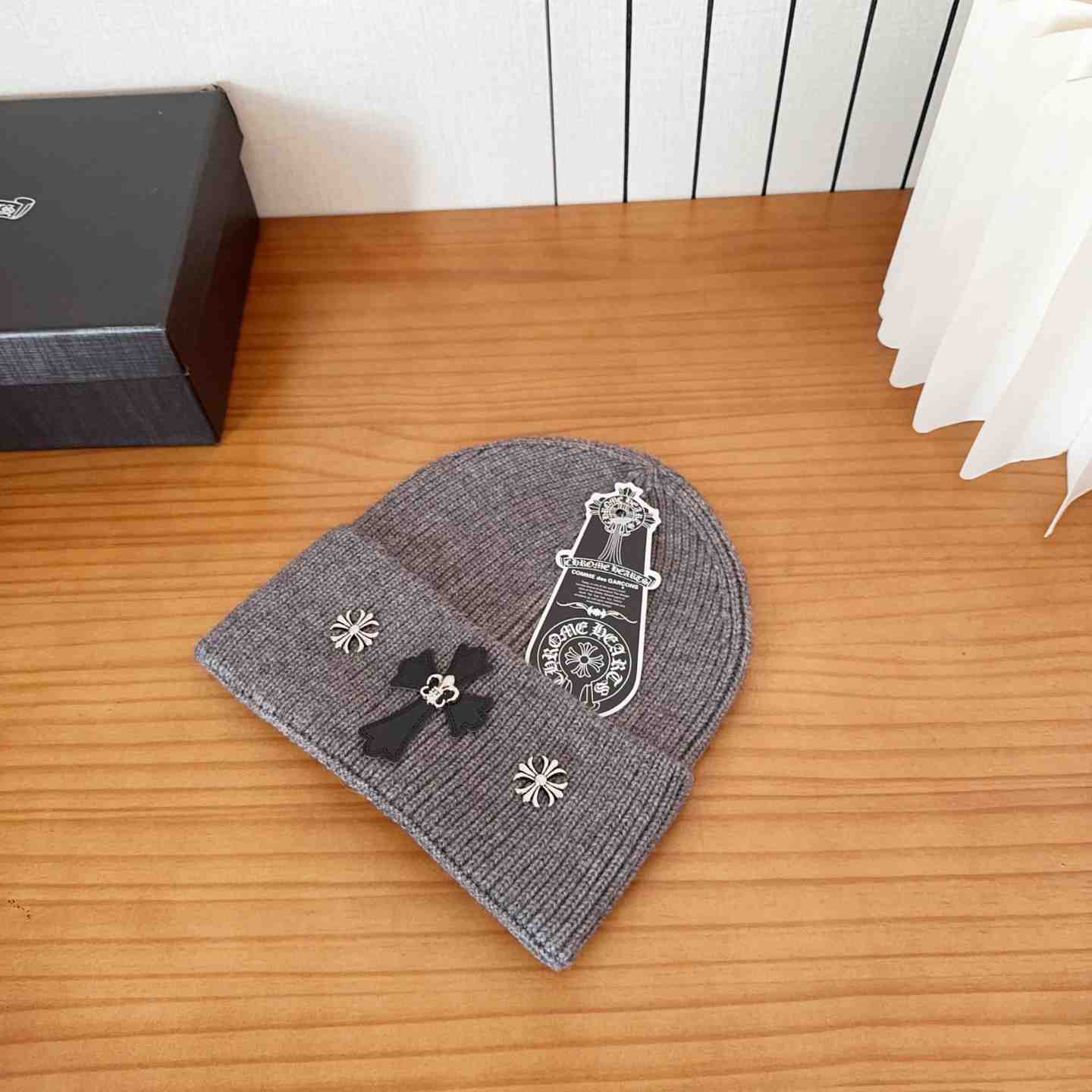 Chrome Heart Beanie Grey - DesignerGu