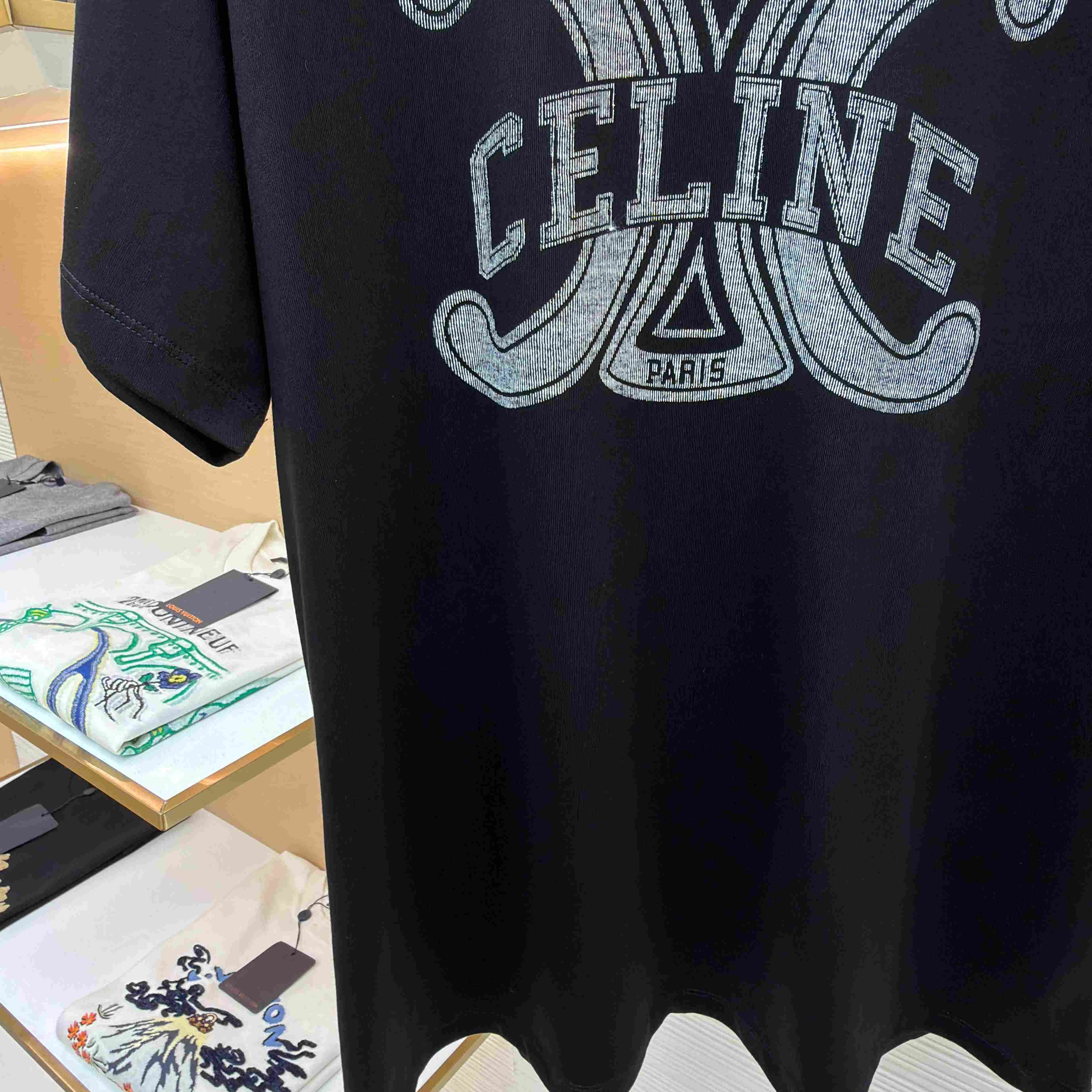 Celine  Loose T-shirt IN Cotton Jersey - DesignerGu