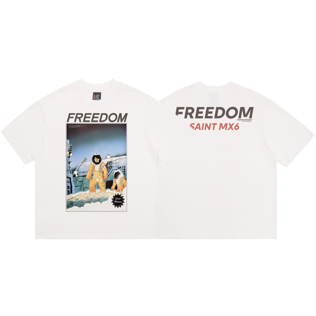 Saint Michael  Freedom Astro Short Sleeve Tee Shirt  - DesignerGu