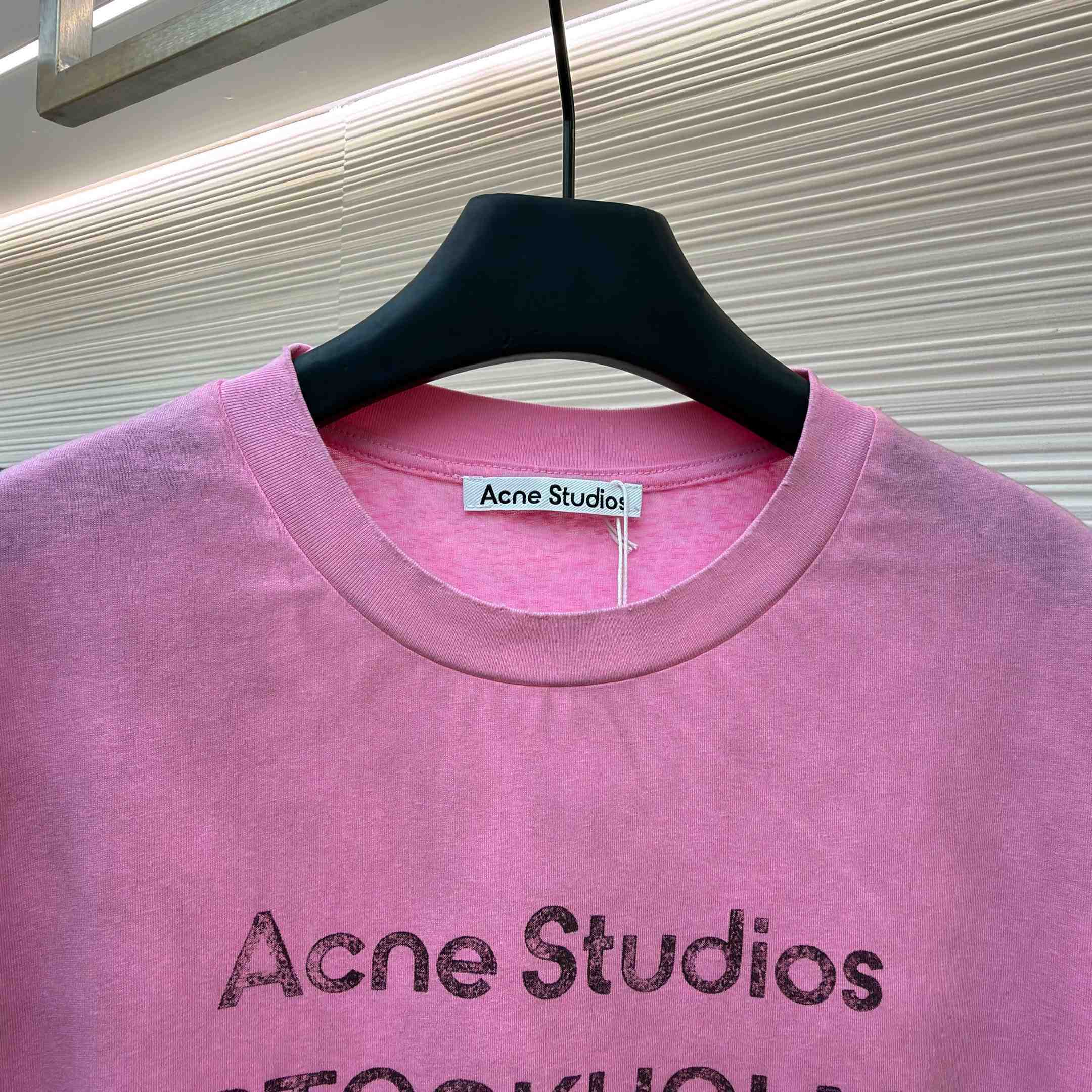 Acne Studios  Logo Tshirt - Relaxed Fit - DesignerGu