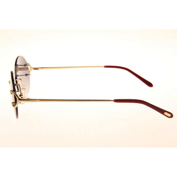 Cartier CT 4193832 Sunglasses In Gold Gradient Grey - DesignerGu