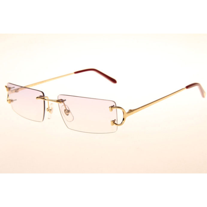 Cartier CT 4193830 Sunglasses In Gold Gradient Pink - DesignerGu